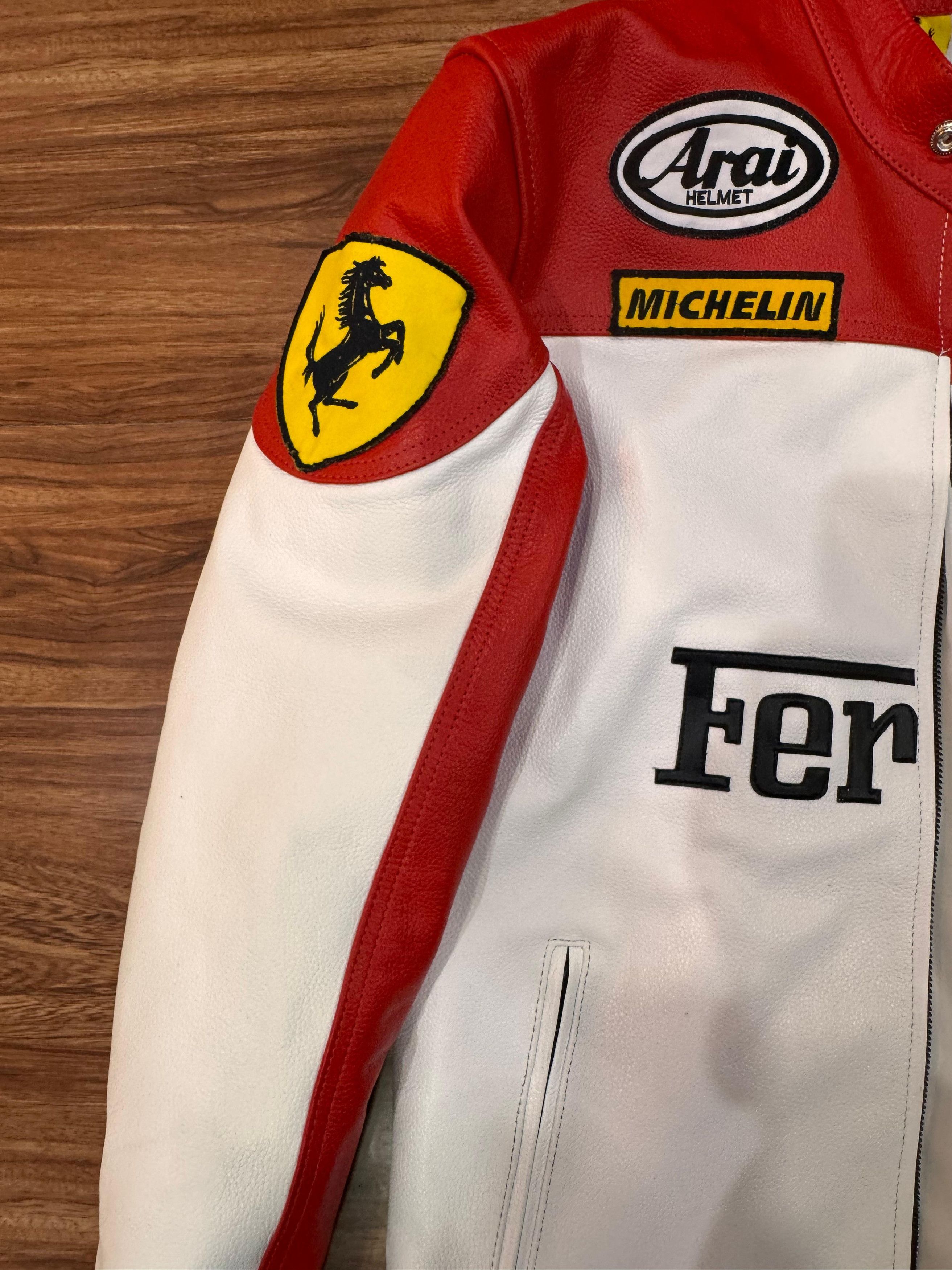 Ferrari × Vintage Vintage Ferrari Leather Jacket Size US XL / EU 56 / 4 - 5 Thumbnail