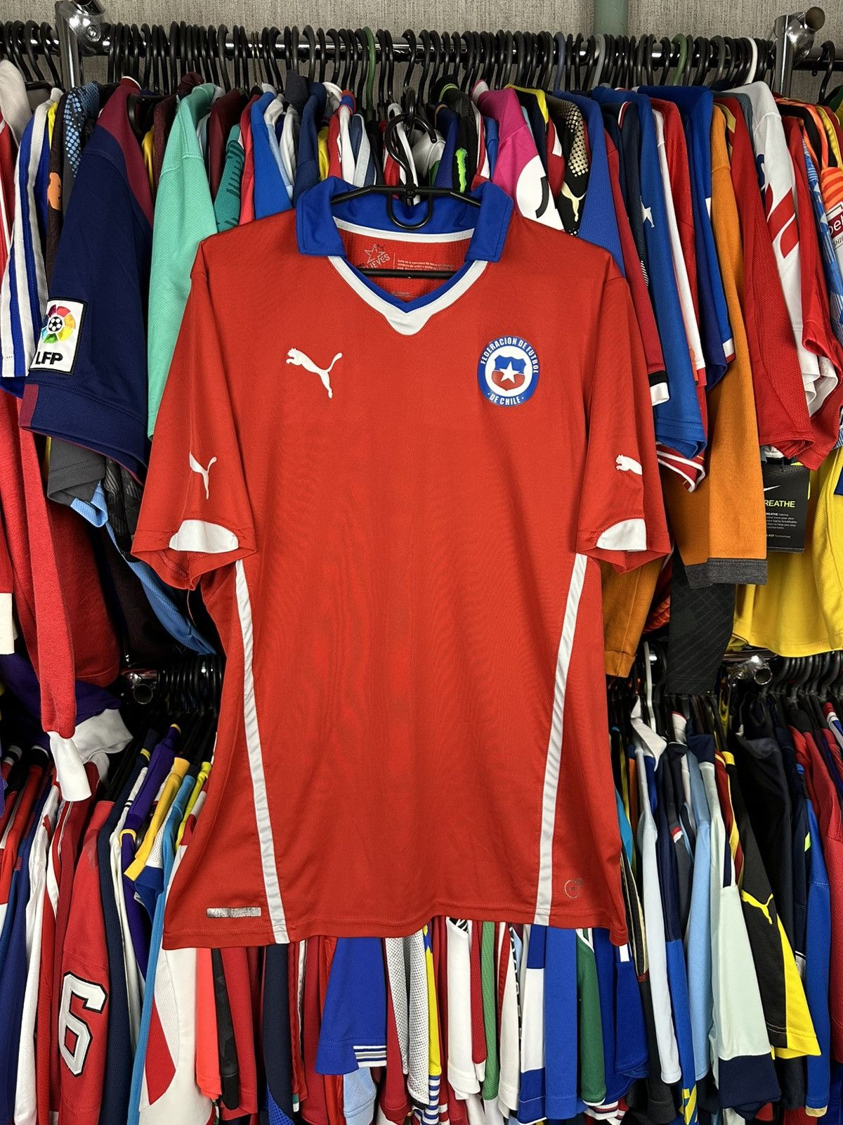 CHILE 2014 2015 HOME FOOTBALL SHIRT SOCCER JERSEY PUMA sz XL
