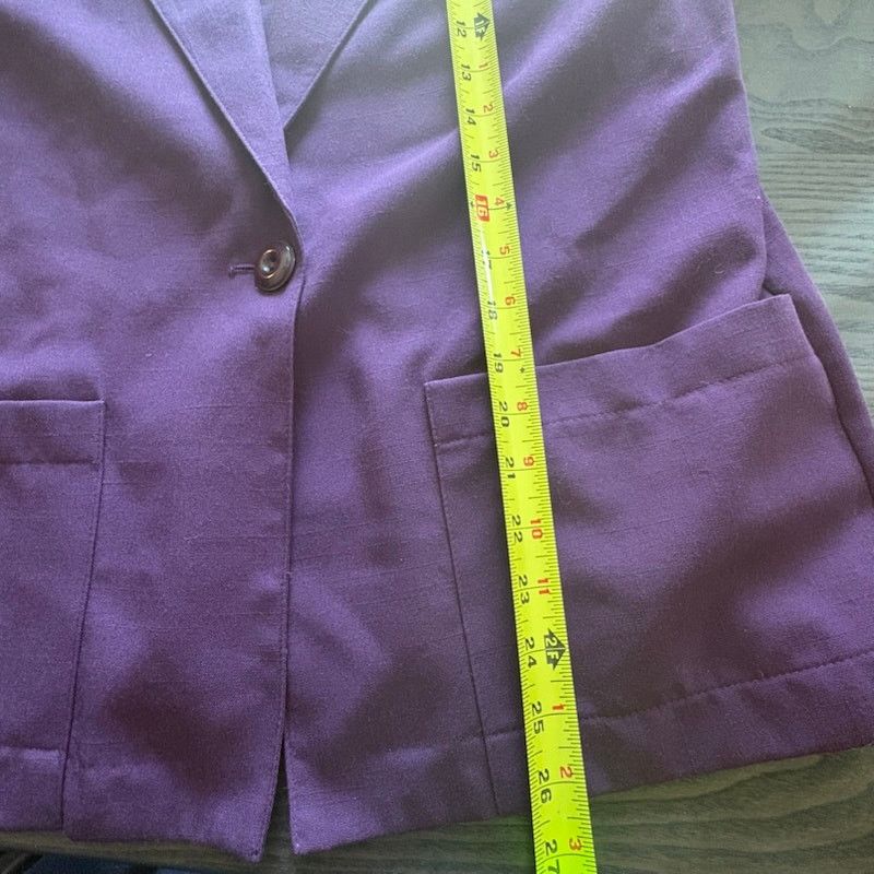 Other Sag Harber Women's Sz 6P Purple One Button Blazer NWT Size M / US 6-8 / IT 42-44 - 8 Thumbnail