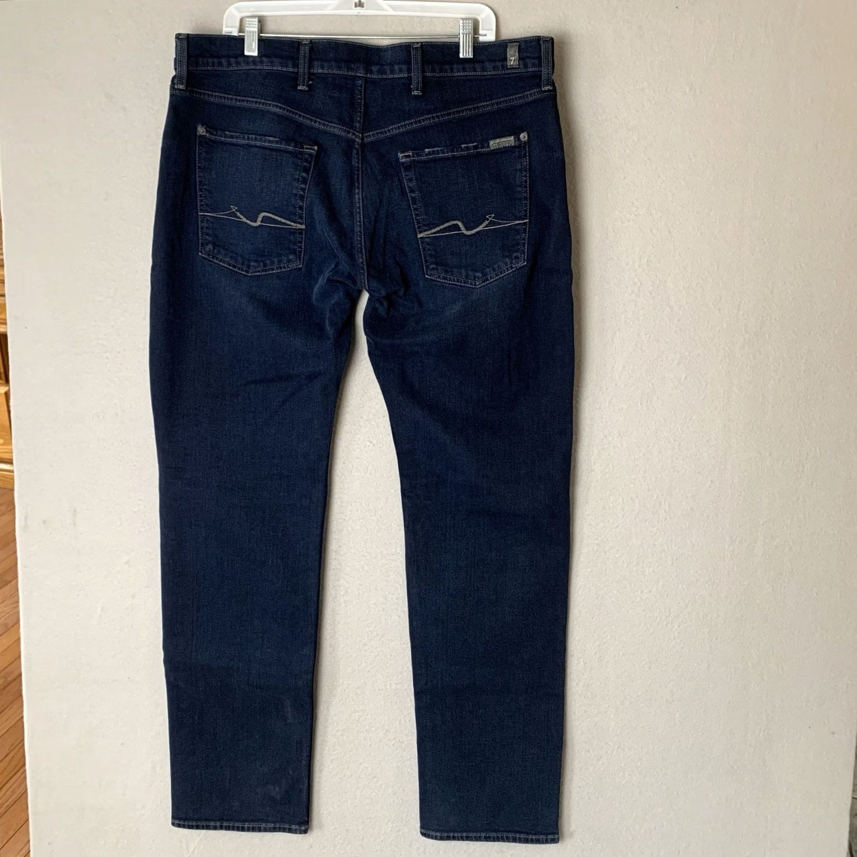 7 For All Mankind 7 For All Mankind Jeans Men 38x33 Dark Wash Straight Regular Jeans 7 For All Mankind Size US 38 / EU 54 - 2 Thumbnail