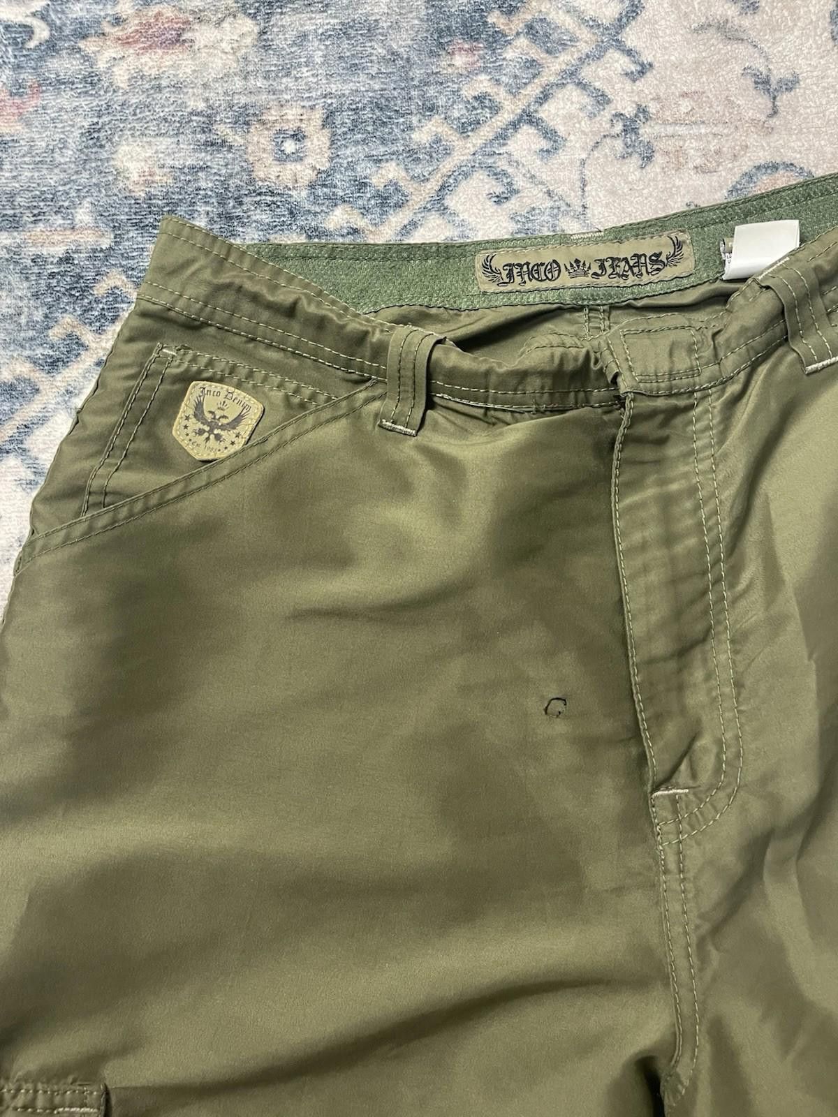 JNCO Vintage PACO Jean Shorts Sz38 Embroidered Skull Y2K Grunge Size US 38 / EU 54 - 3 Thumbnail