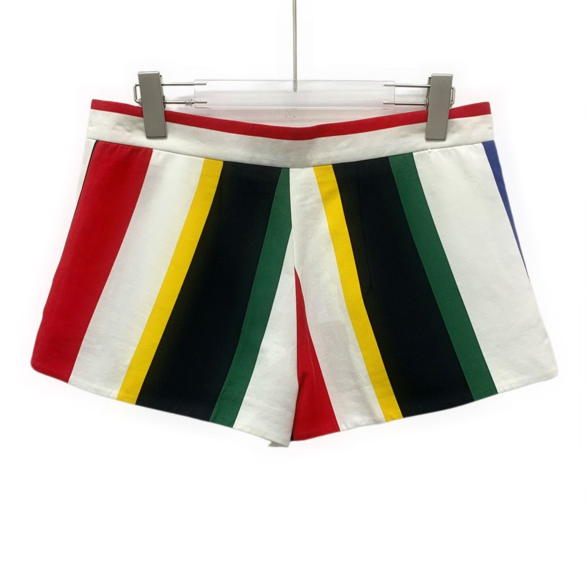 Marni Marni Color-blocked Striped Cotton Casual Shorts K26WX Size 28" / US 6 / IT 42 - 2 Thumbnail