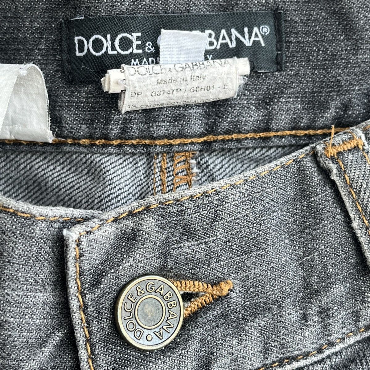 Dolce & Gabbana Vintage 1980s Distressed DOLCE & GABBANA Denim Jeans Size US 33 - 20 Thumbnail