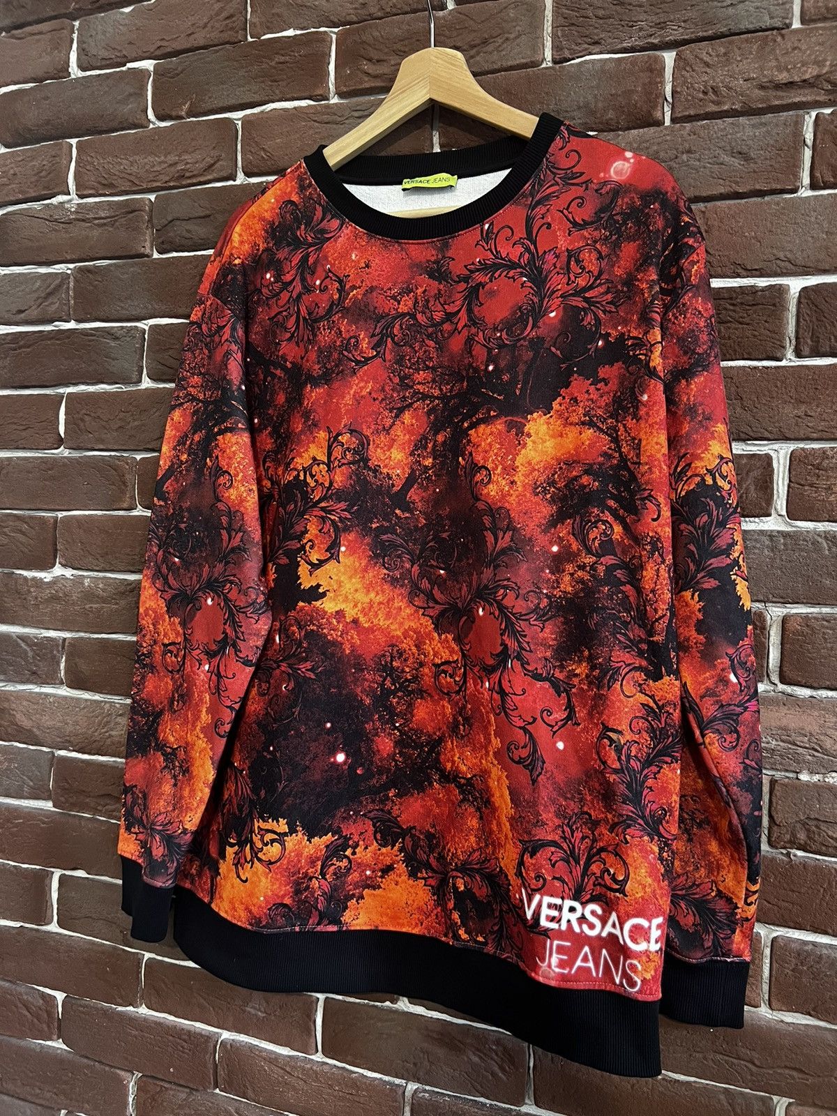 Versace Versace Jeans Couture Abstract All Print Logo Sweatshirt XL Size US XL / EU 56 / 4 - 3 Thumbnail