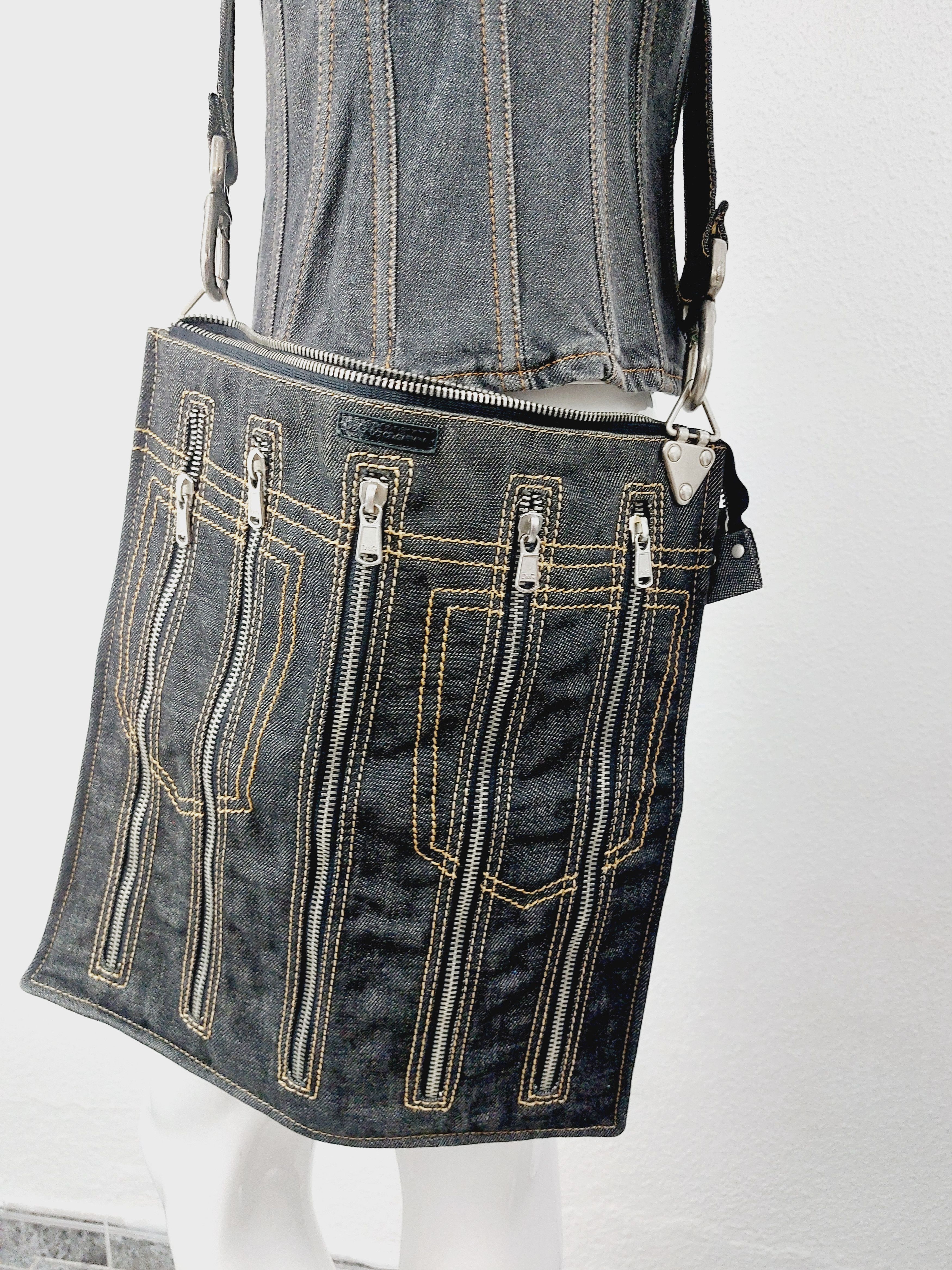 Dolce & Gabbana Dolce & Gabbana denim zipper Zip Crossbody Shoulder Bag Size ONE SIZE - 2 Thumbnail