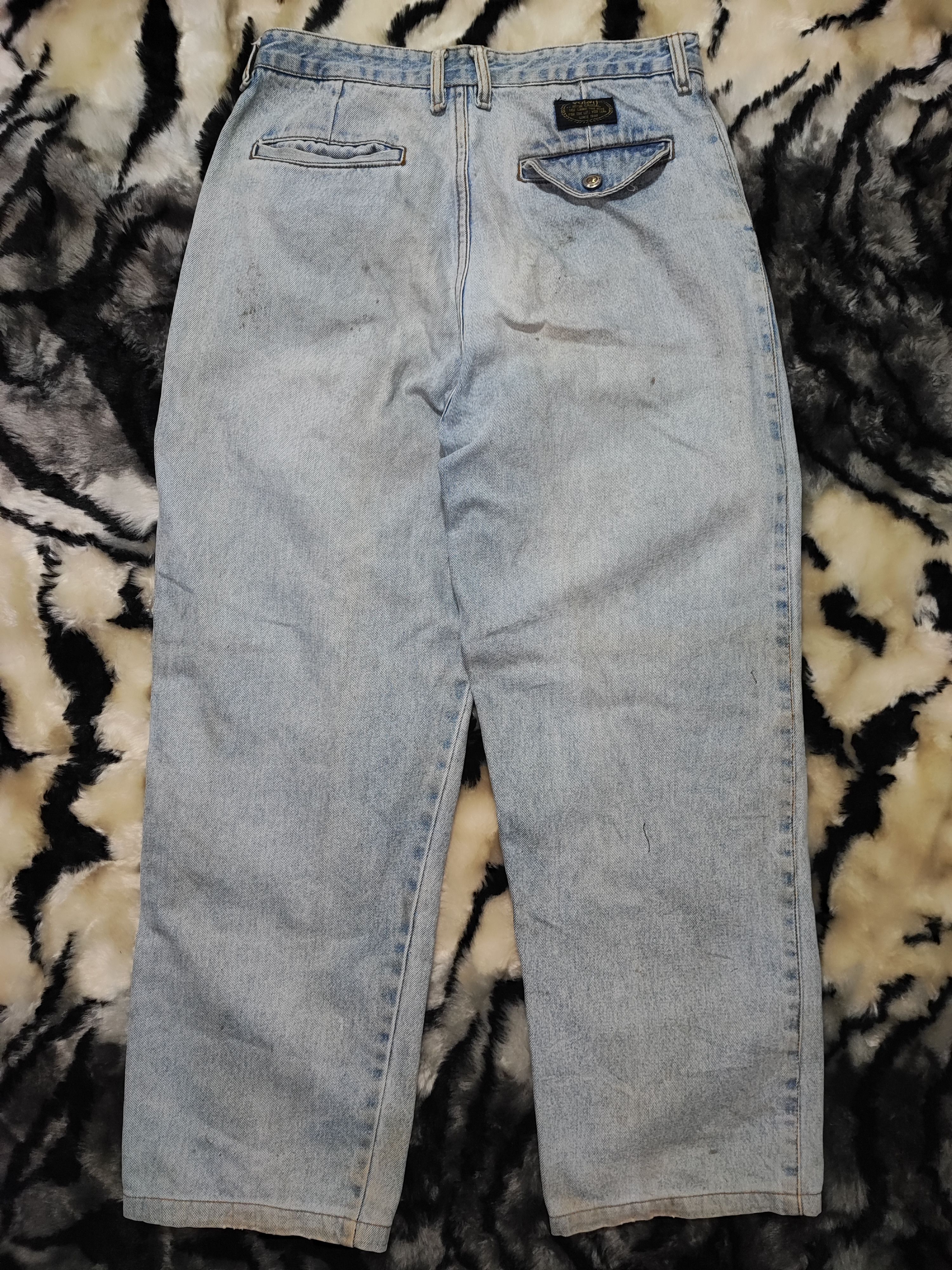 Vintage Volvo vintage y2k grunge faded blue skater baggy jeans Size US 30 / EU 46 - 2 Thumbnail