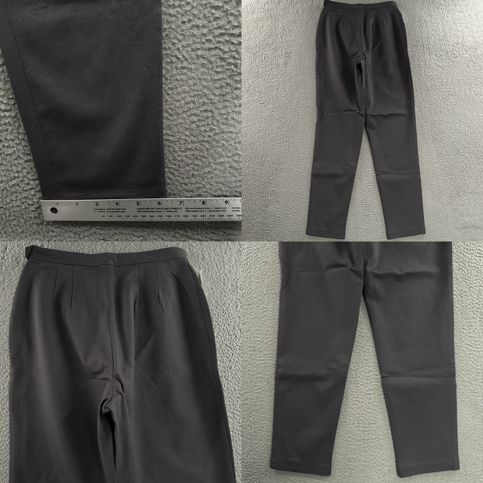 Gap Gap Womens Pants Size 12 Gray High Rise Side Zip Stretch Cotton Blend Size 28" / US 6 / IT 42 - 9 Thumbnail