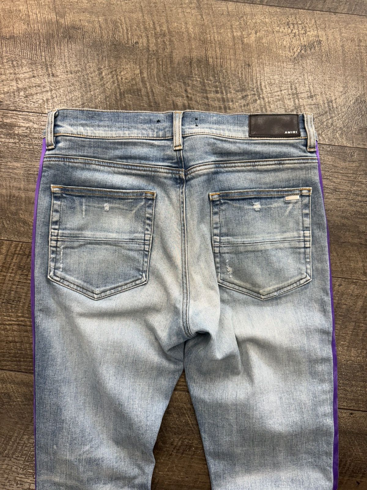 Amiri Lakers Track Jeans (33) Size US 33 - 8 Thumbnail