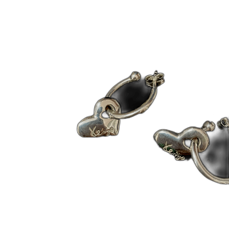 Kenzo Kenzo Silver Heart Earrings Vintage Size ONE SIZE - 1 Thumbnail