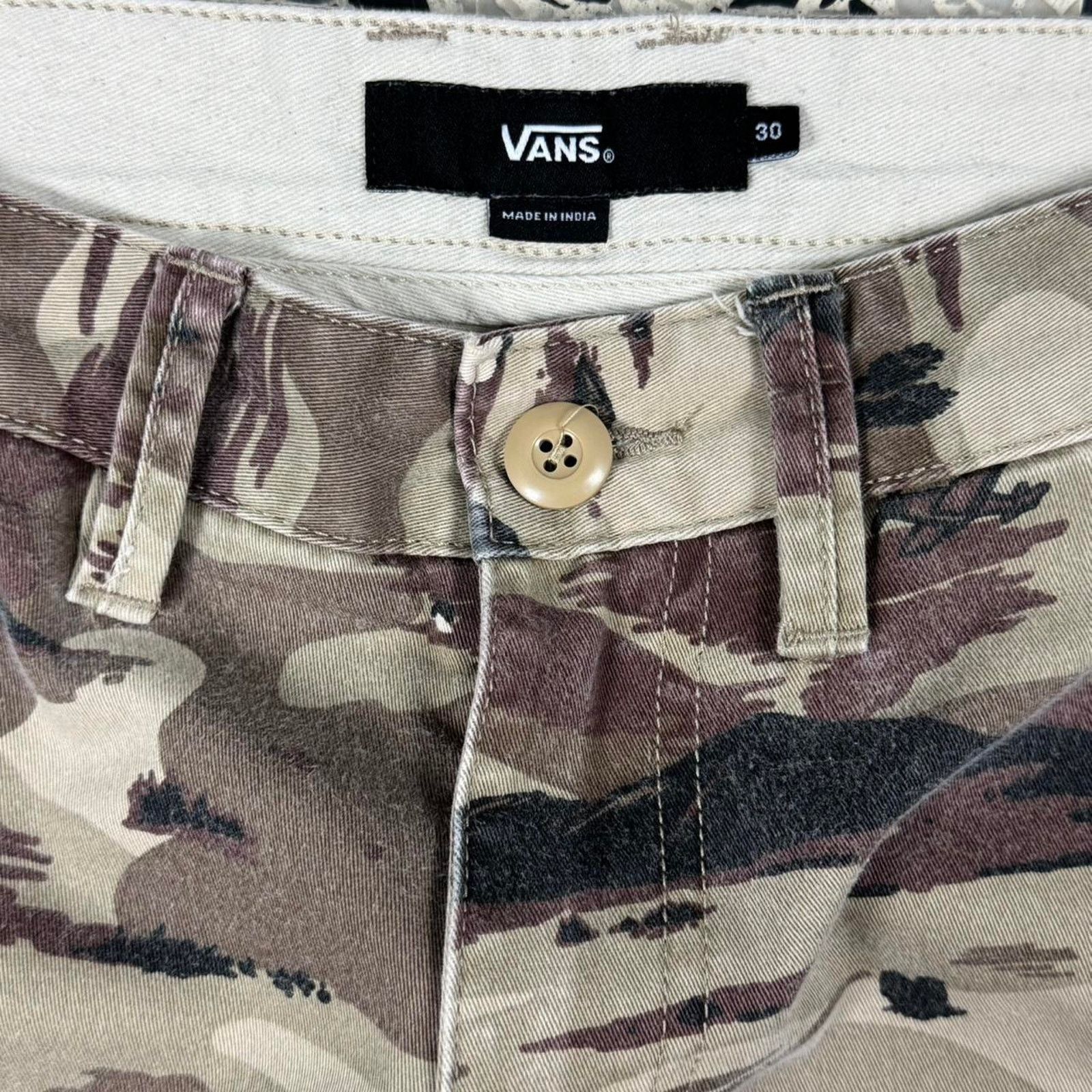 Vans × Vintage VINTAGE 90S Y2K VANS DESERT CAMO AOP PANTS: Size US 30 / EU 46 - 3 Thumbnail
