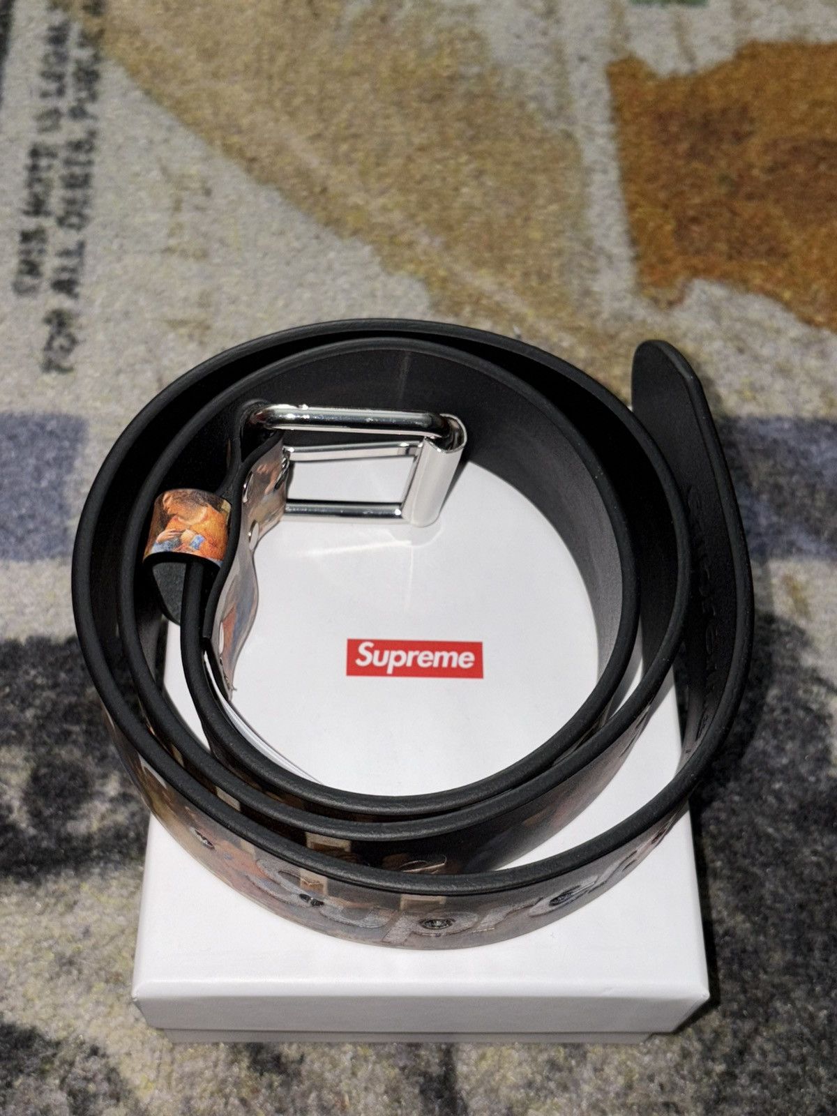 Supreme Supreme Last Supper Leather Belt (MEDIUM) Size ONE SIZE - 4 Thumbnail