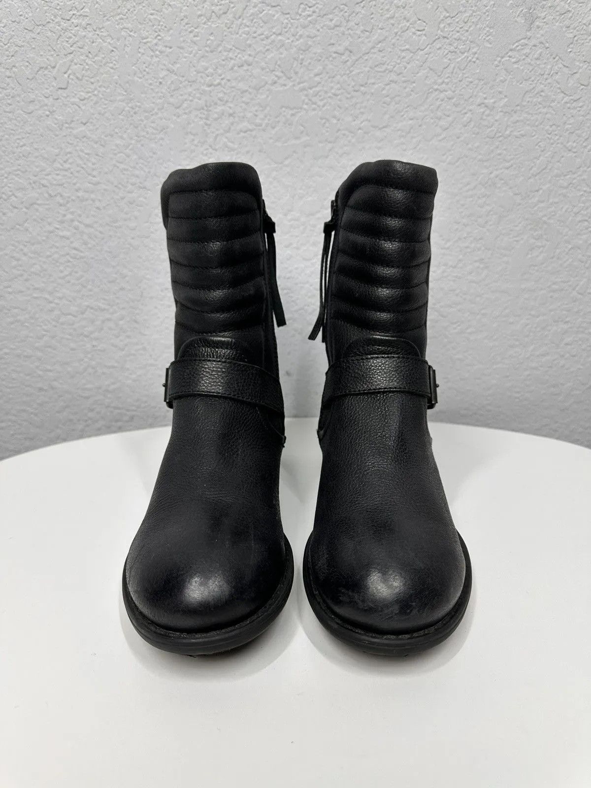 A.S.98 VINTAGE ENGINEER STYLE BOOTS BLACK AS 98 LEATHER HAND MADE Size US 7 / EU 40 - 5 Thumbnail