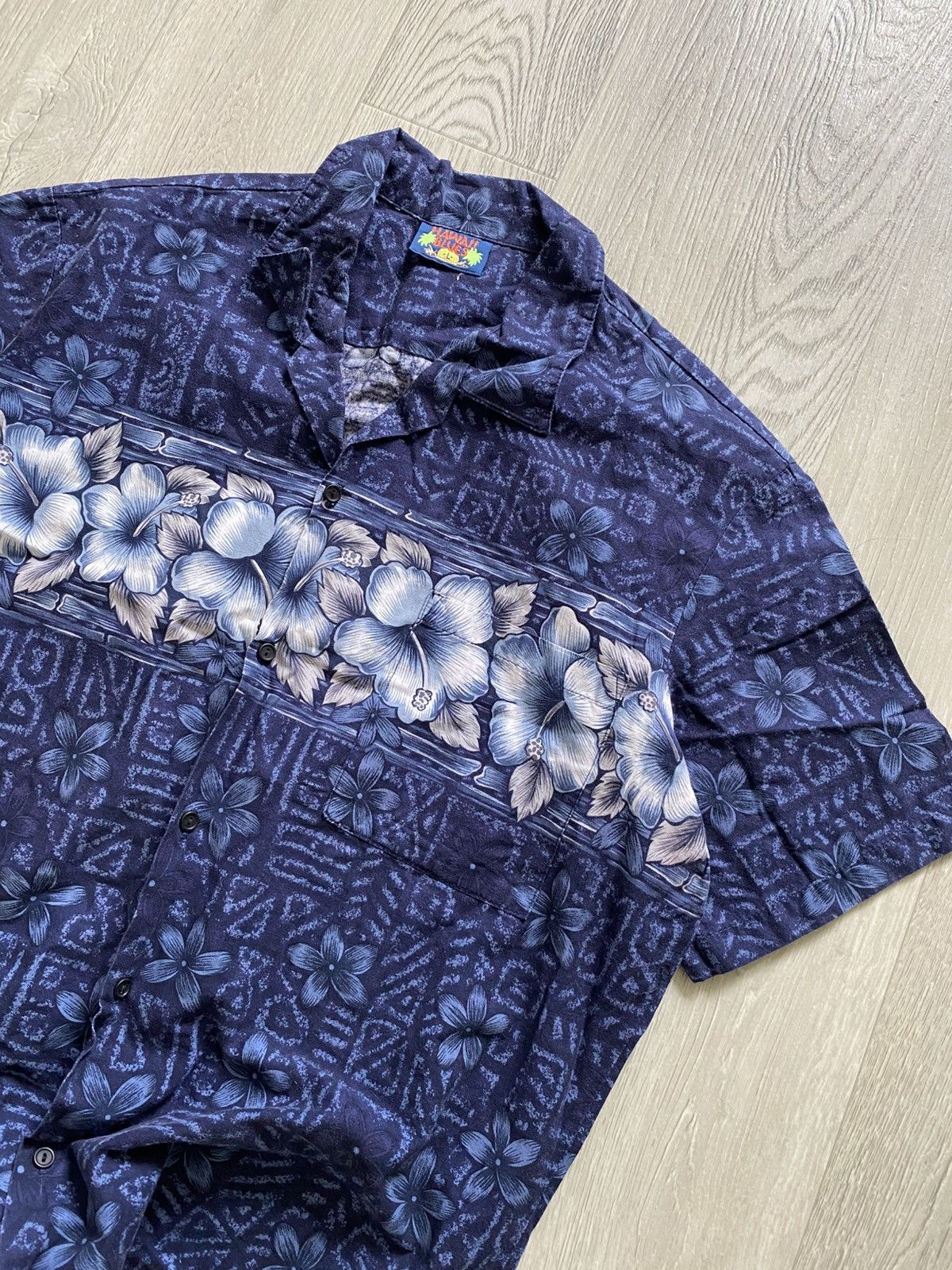 Other Japanese Hawaiian Shirt AOP Flower Print Cotton Made USA Y2k Size US L / EU 52-54 / 3 - 3 Thumbnail