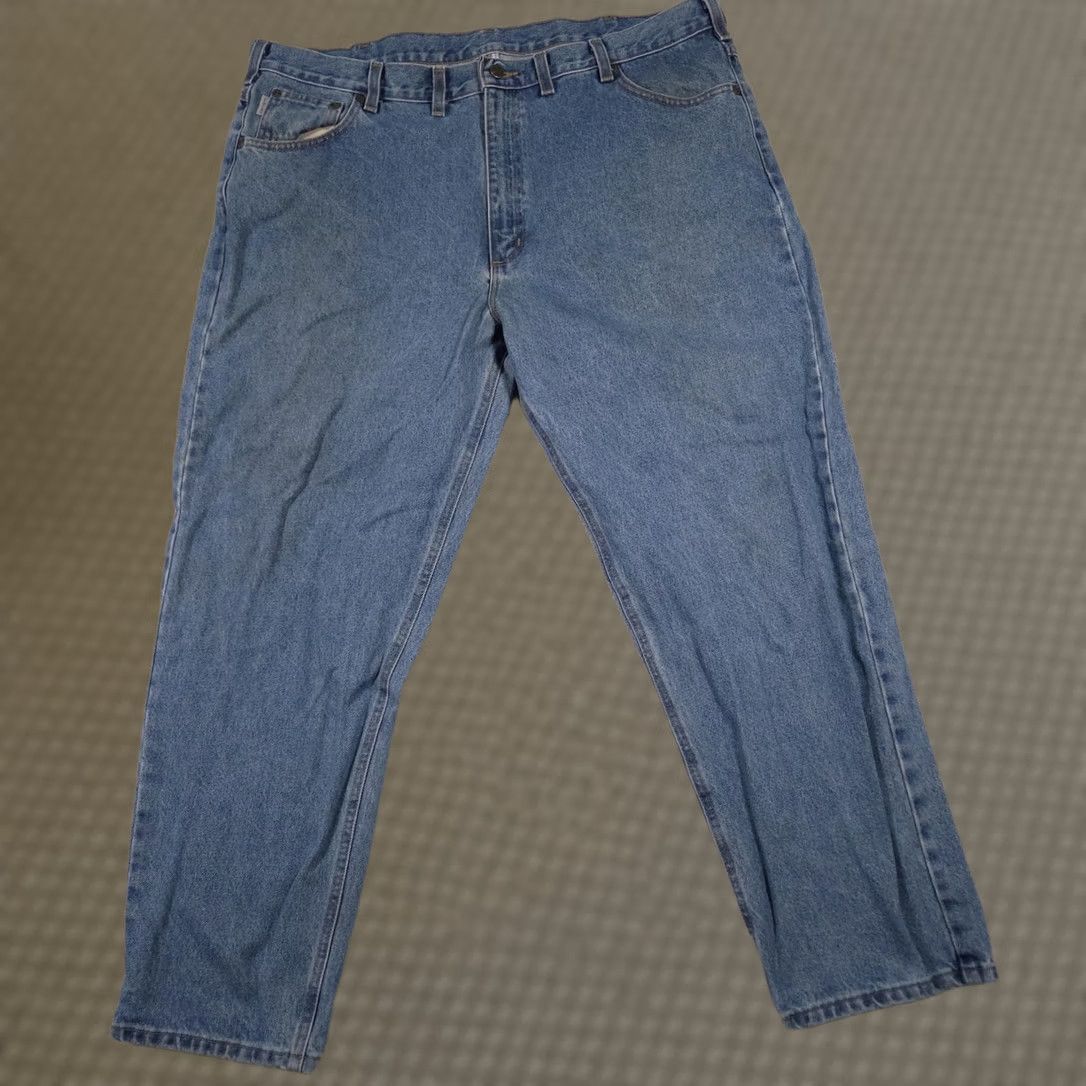 Carhartt Carhartt Jeans Mens 44x30 Blue Relaxed Fit Denim Straight Leg 100% Cotton Pants Size US 44 / EU 60 - 1 Thumbnail