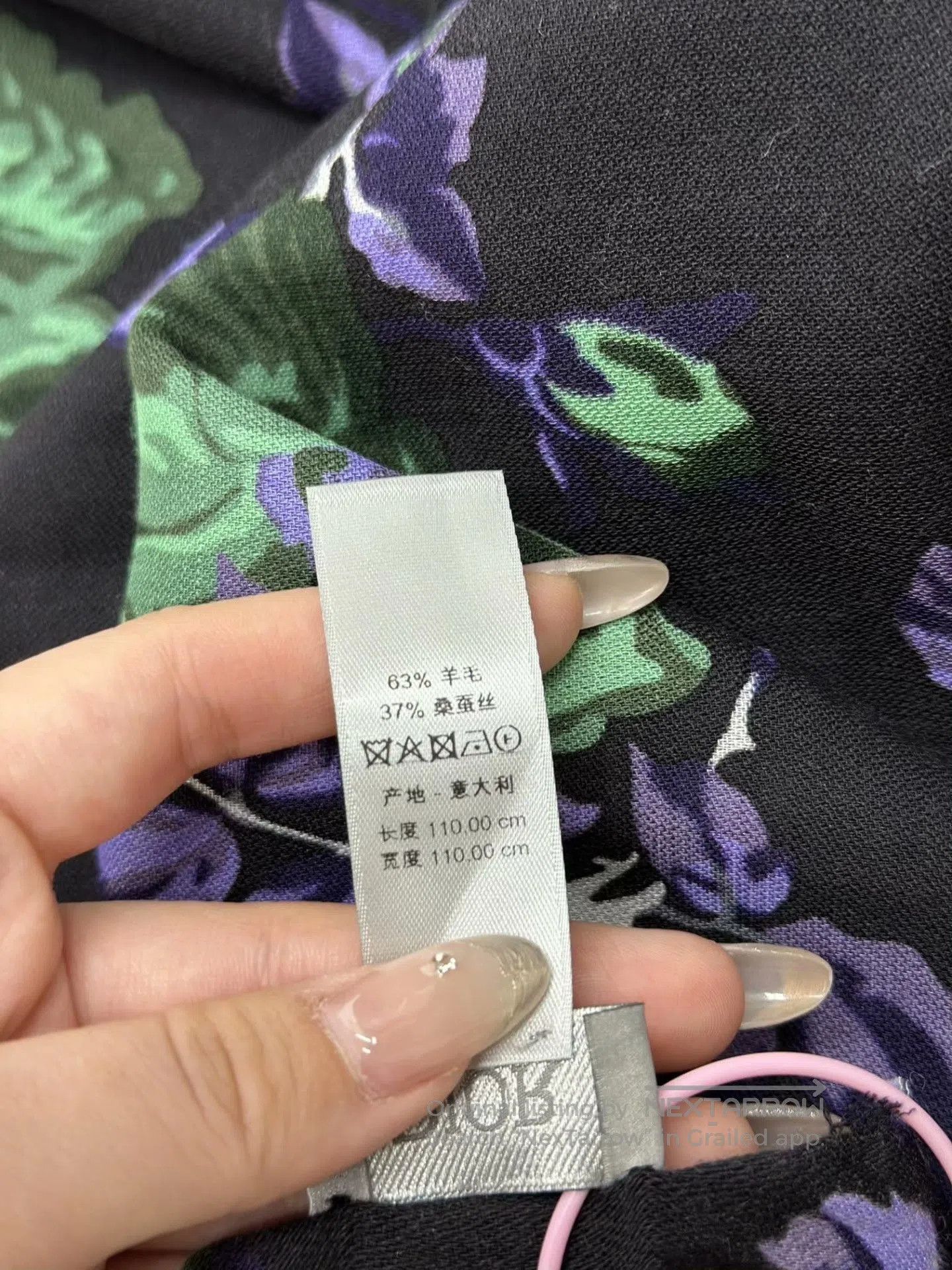 Dior DIOR Black Silk Scarf. Size ONE SIZE - 7 Thumbnail