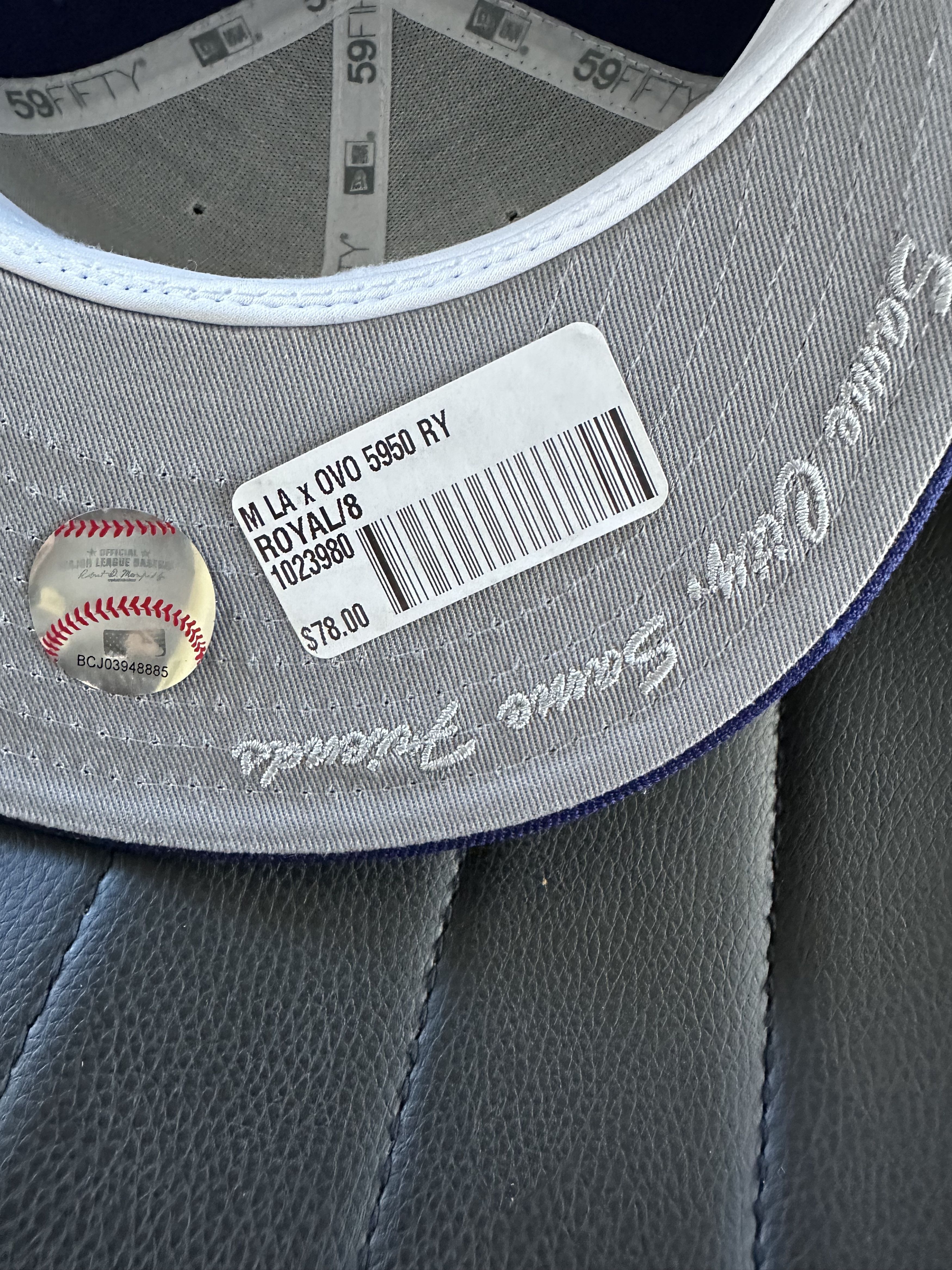 Drake × MLB × New Era NEW OVO X DODGERS NEW ERA FITTED HAT Size ONE SIZE - 6 Thumbnail