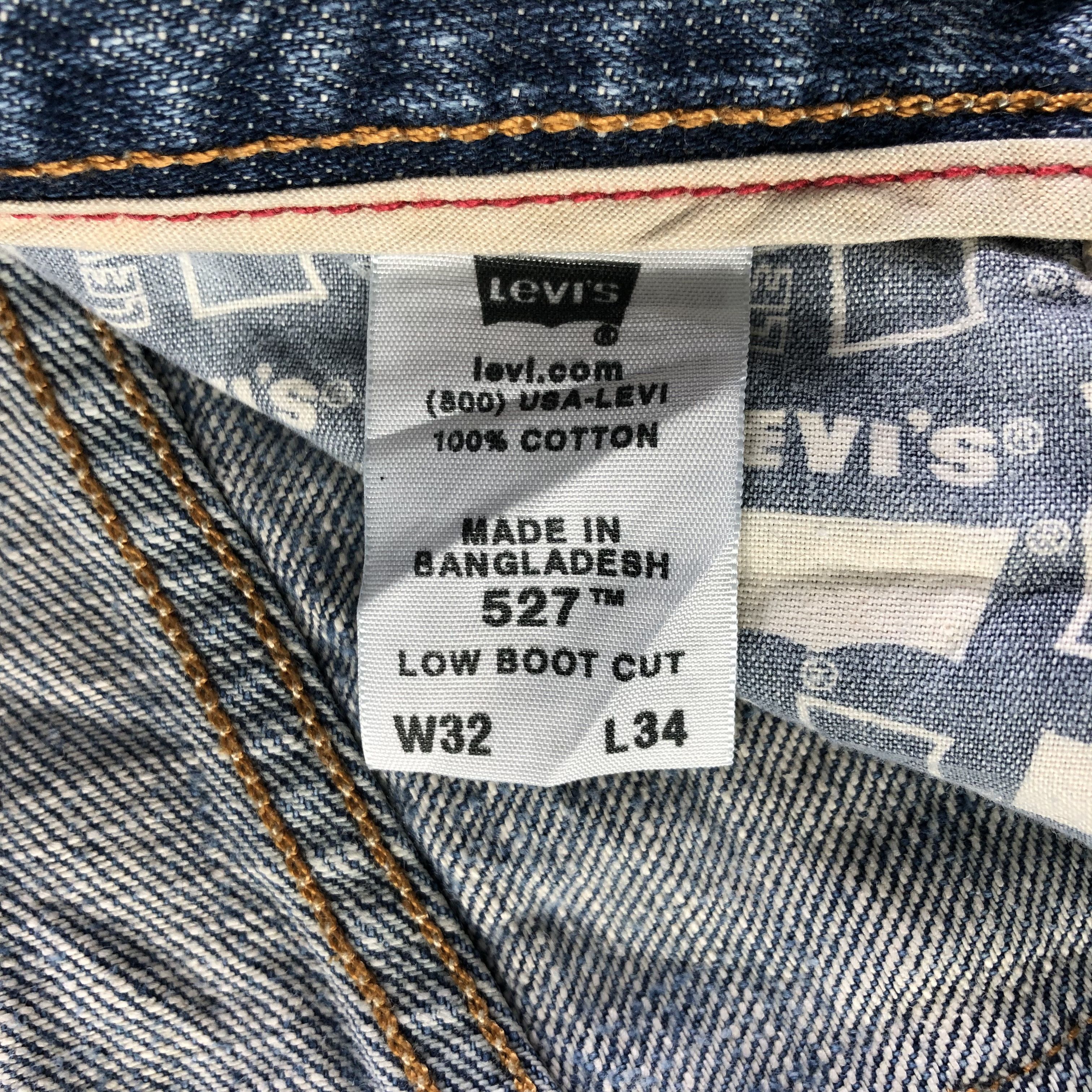 Levi's Vintage Blue Wash Levis 527 Mini Flare Jeans-J4313 Size US 32 / EU 48 - 11 Thumbnail