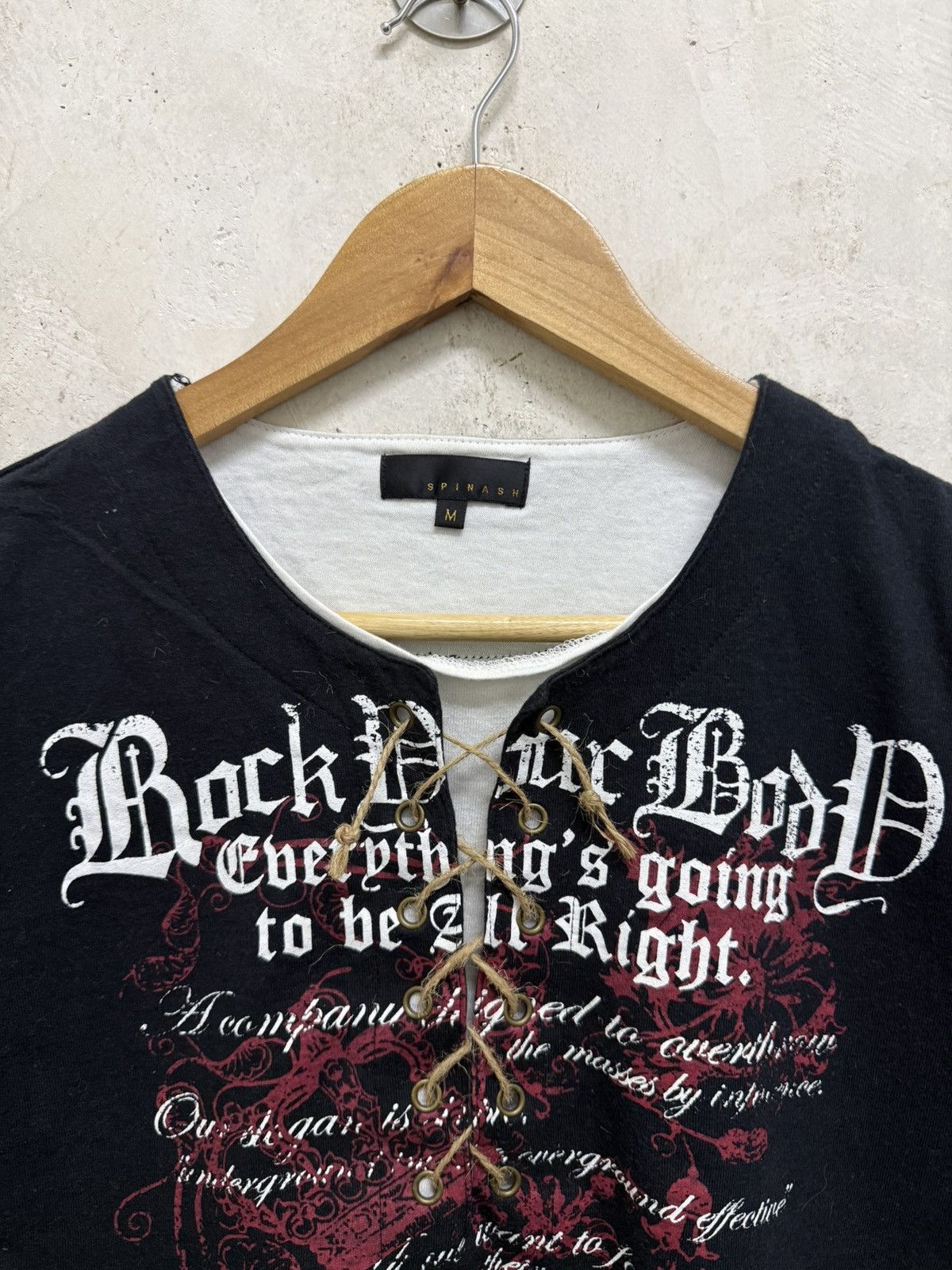 14th Addiction 2000s Archival Spinash Double Layer Laces Gothic Tees Size US S / EU 44-46 / 1 - 4 Thumbnail