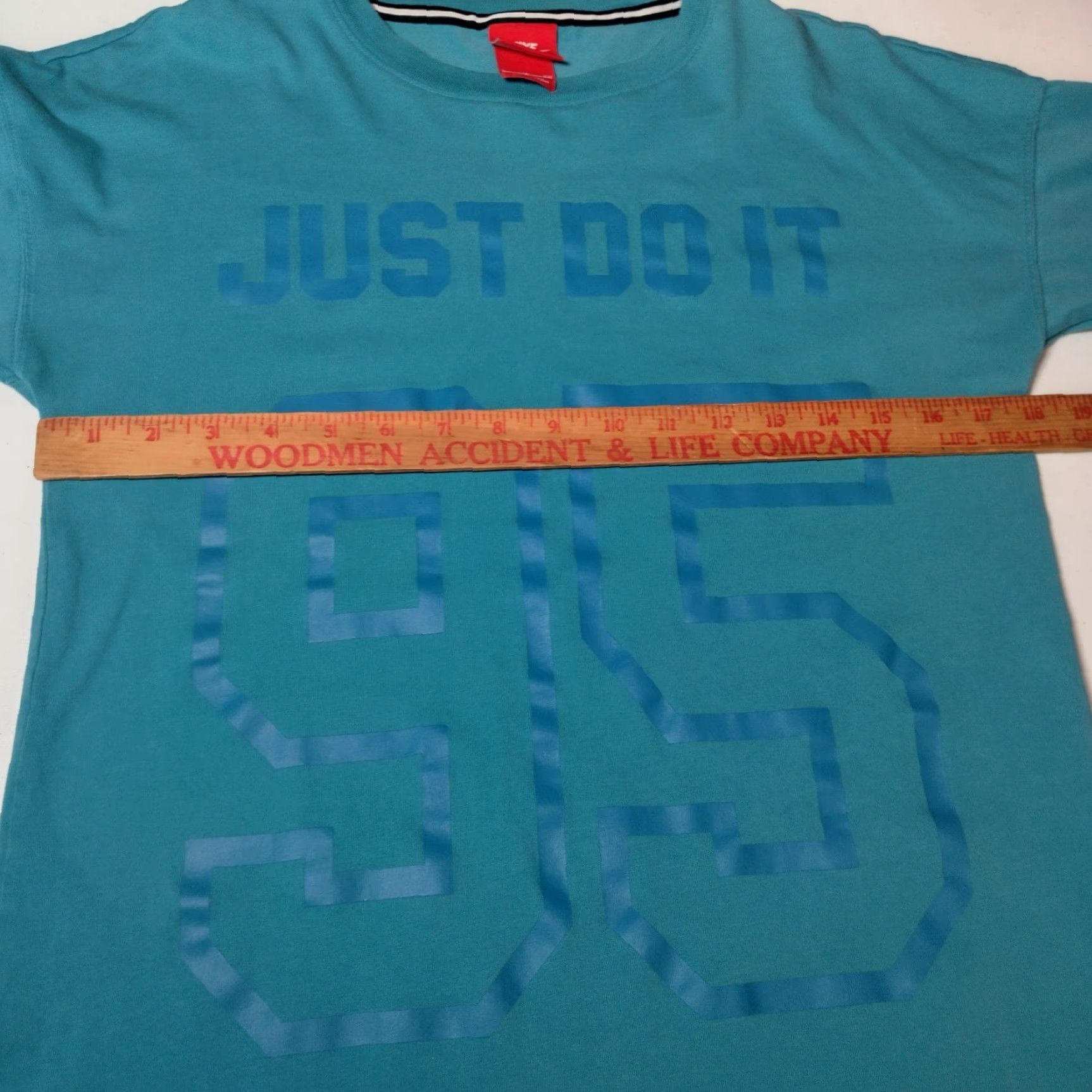 Nike VINTAGE Nike Just Do It Shirt Women S Blue 1995 Retro Knit Jersey Athletic Blokecore - Nike Just Do It - 3/4 Sleeve Crew Neck Pullover Regular Fit Size S / US 4 / IT 40 - 3 Thumbnail