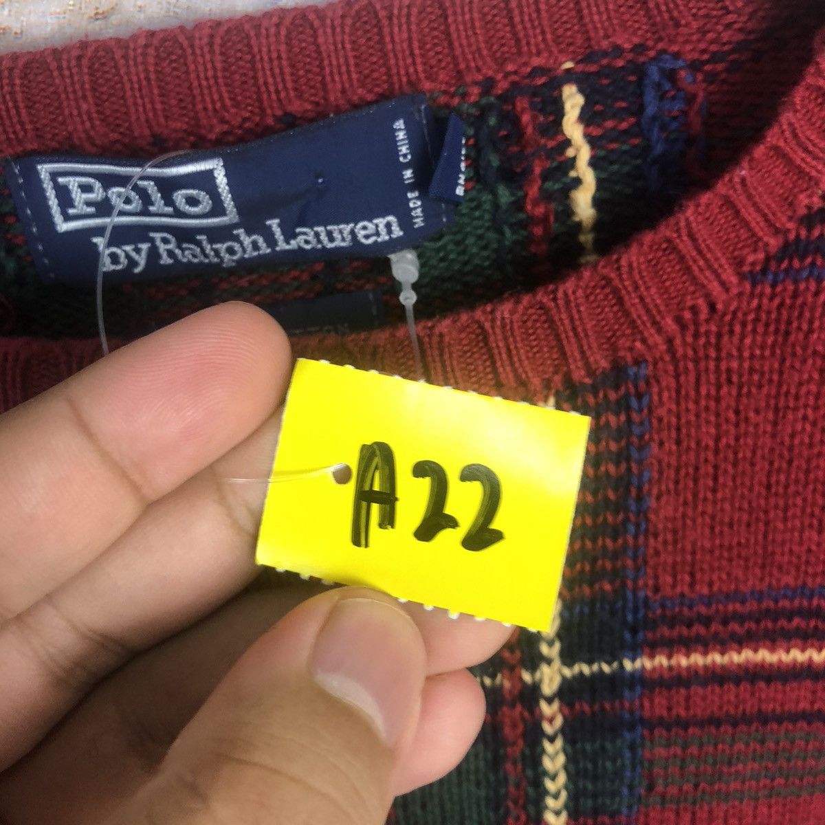 Ralph Lauren Polo Ralph Lauren checkered Red Knitwear #A22 Size US L / EU 52-54 / 3 - 11 Thumbnail