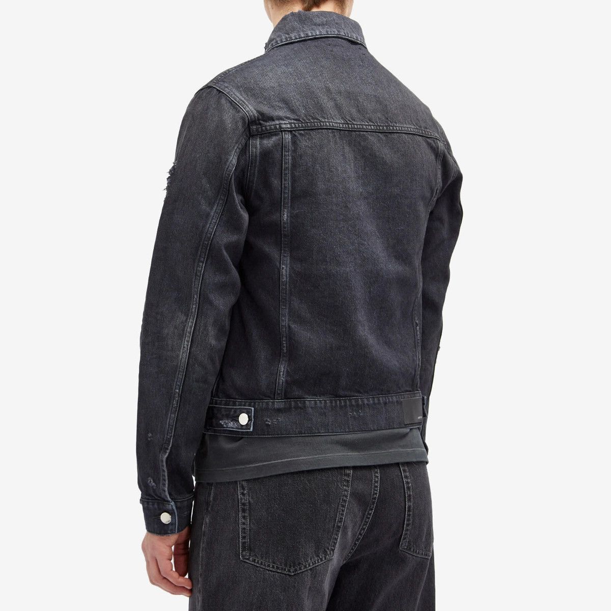 Amiri o1orln1125 MA Trucker Jacket in Black Size US XL / EU 56 / 4 - 3 Thumbnail