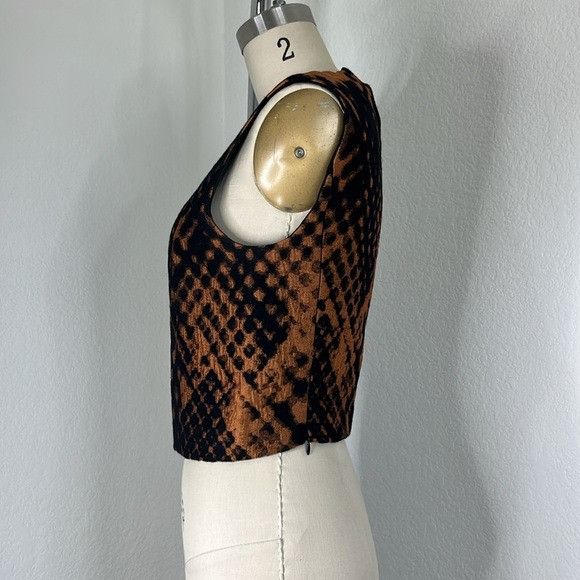 3.1 Phillip Lim 3.1 Phillip Lim Scuba Pixelated Flame Border Sleeveless Top Size XS / US 0-2 / IT 36-38 - 3 Thumbnail