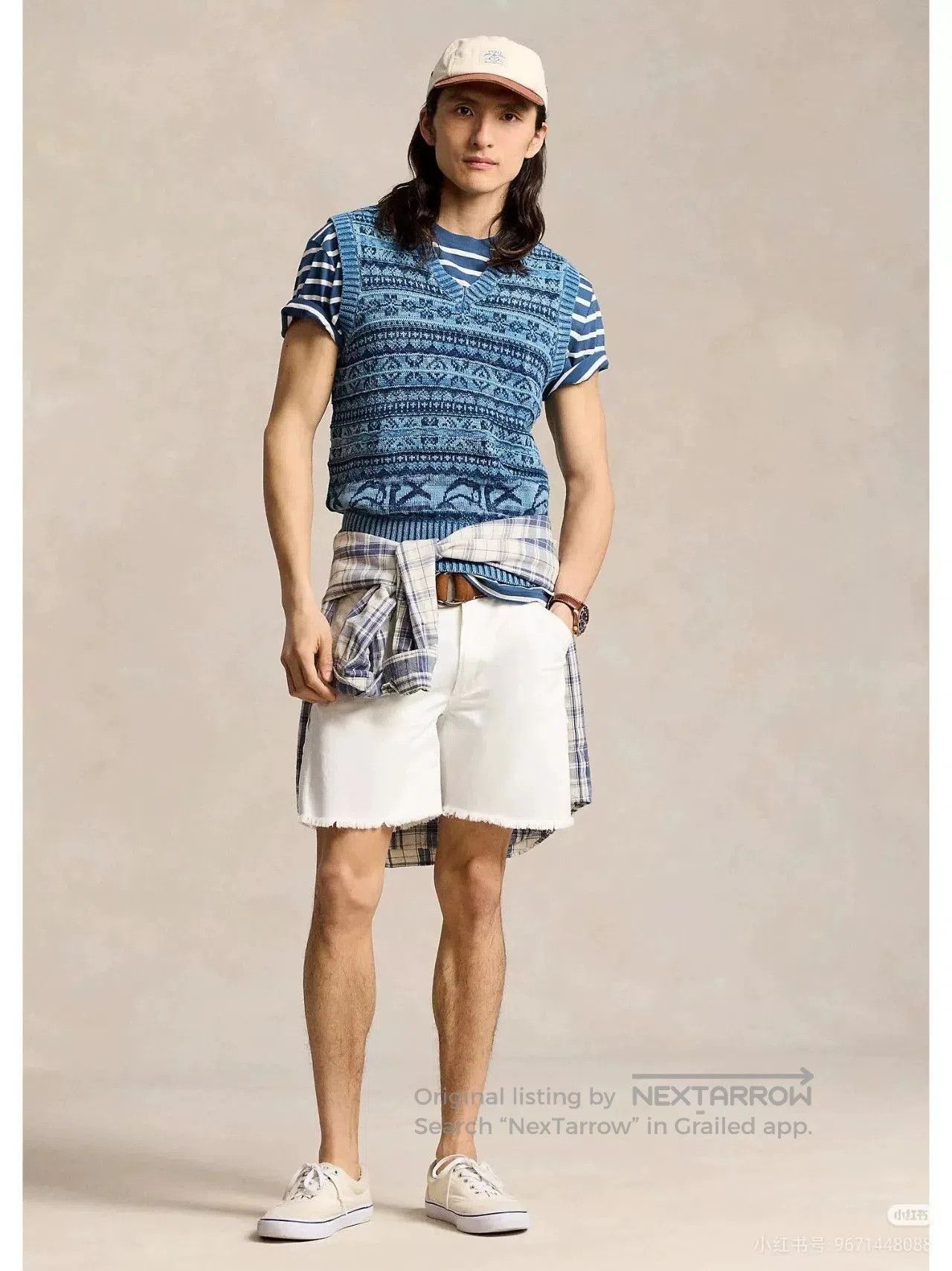 Polo Ralph Lauren Ralph Lauren Knitted Vest in Blue Stripes. Size US L / EU 52-54 / 3 - 2 Thumbnail