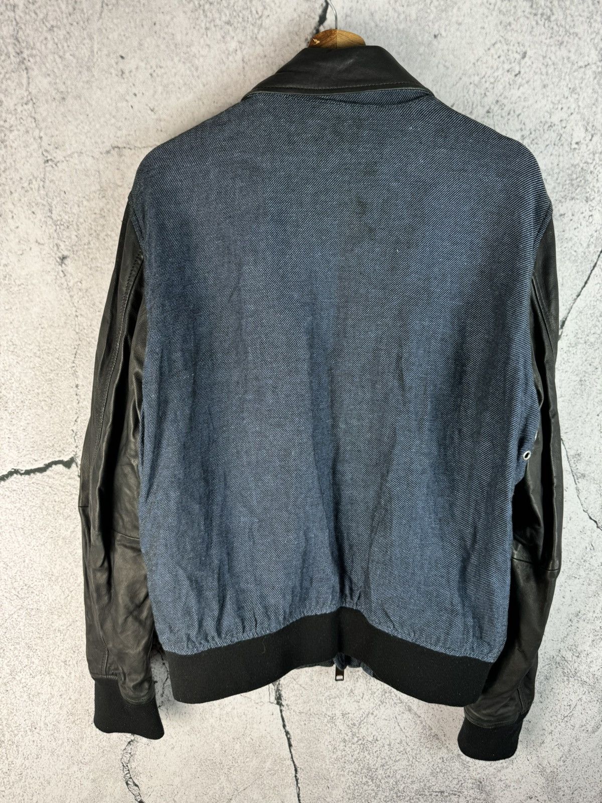 Diesel Designer Diesel Denim & Leather sleeves Jacket Size US XL / EU 56 / 4 - 2 Thumbnail