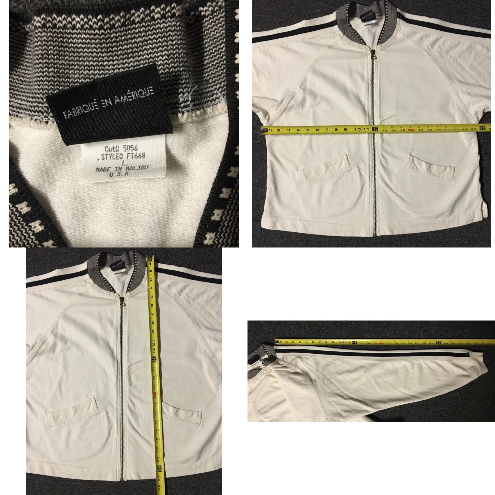 Quiksilver Vtg 80s 90265 Striped Jacket M USA Boxy Surf Skate Malibu Grunge Dogtown OP 90s Size US M / EU 48-50 / 2 - 8 Thumbnail