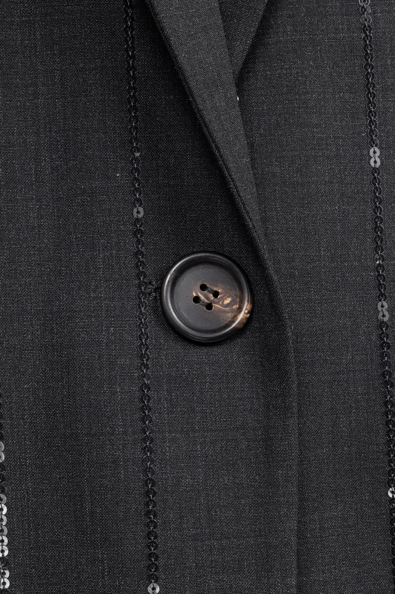 Brunello Cucinelli Brunello Cucinelli AW23 Wool-Blend Sequin-Stripe Blazer Size XL / US 12-14 / IT 48-50 - 7 Thumbnail