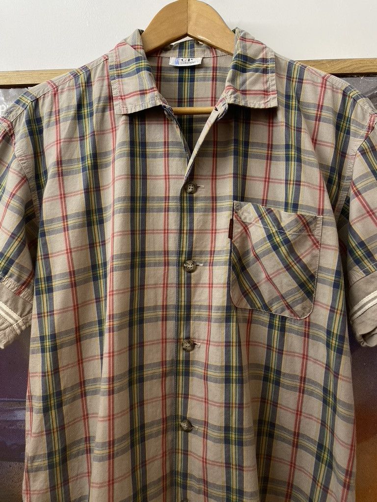 C.P. Company 80s C.P. Company Plaid Print Short Sleeve Button Up Shirt Size US M / EU 48-50 / 2 - 5 Thumbnail