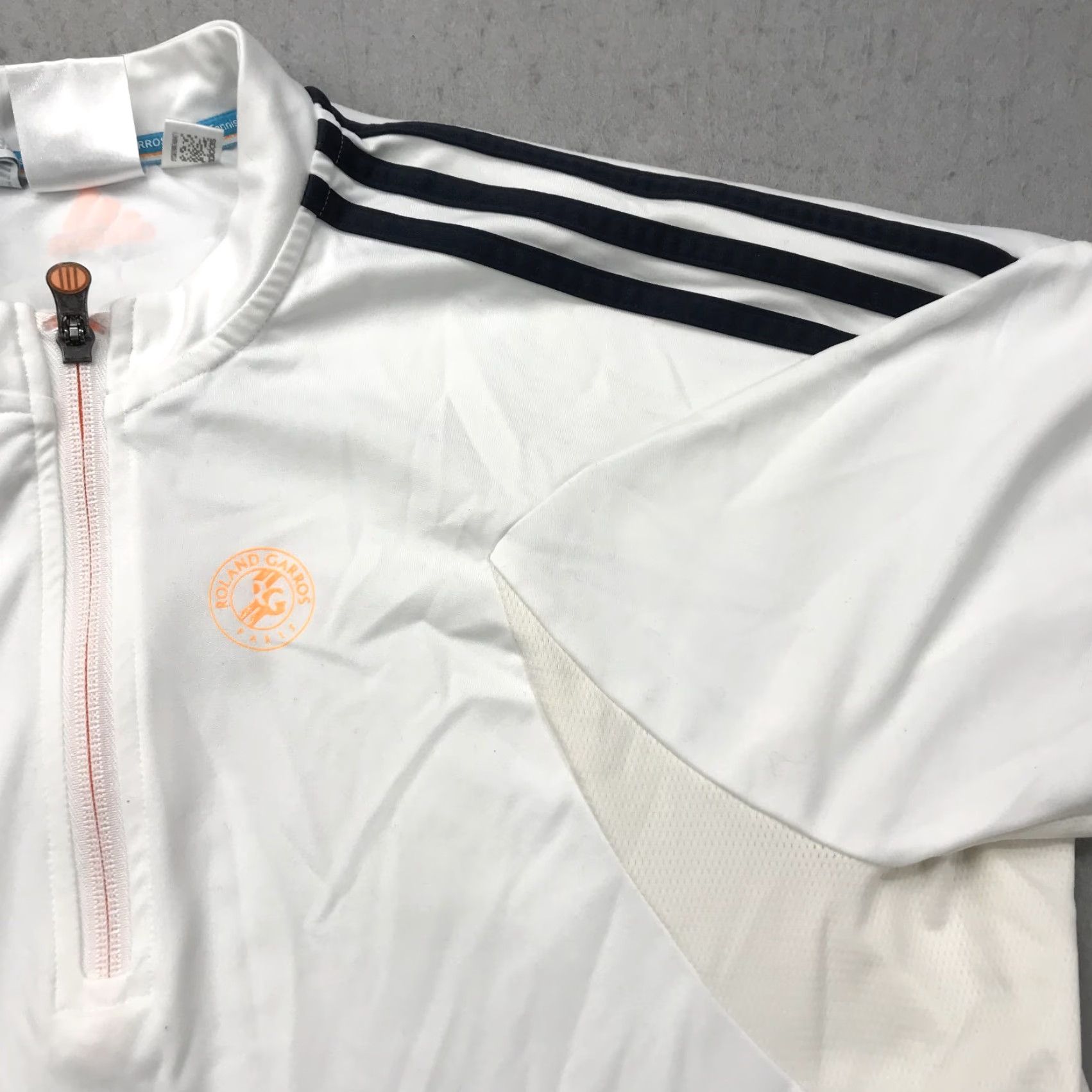 Adidas adidas Roland Garros Jacket Mens Small White Clima365 Tennis French Open 1/4 Zip Size US S / EU 44-46 / 1 - 3 Thumbnail