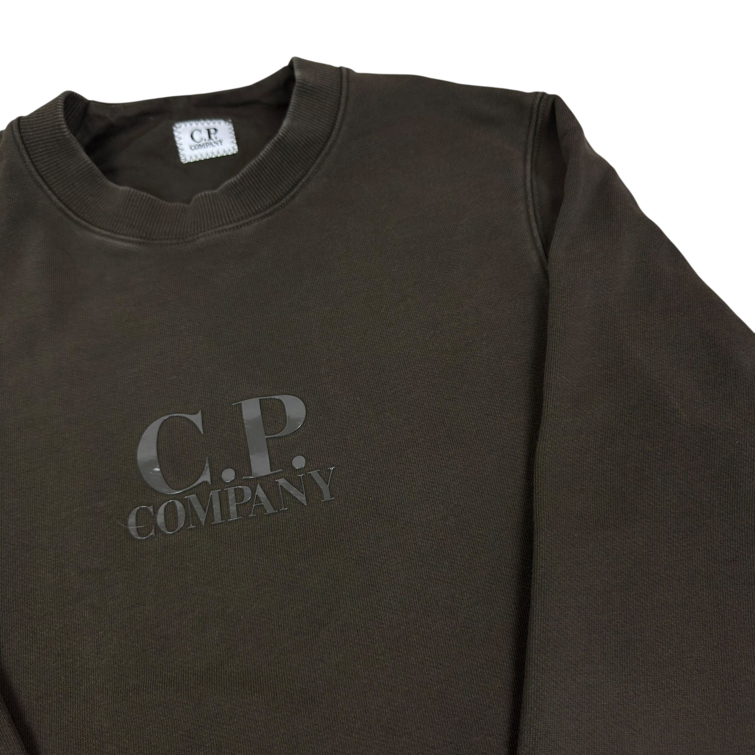 C.P. Company × Japanese Brand C.P. Company Men Olive Green Cotton Centre Logo Sweatshirt S Size US S / EU 44-46 / 1 - 4 Thumbnail