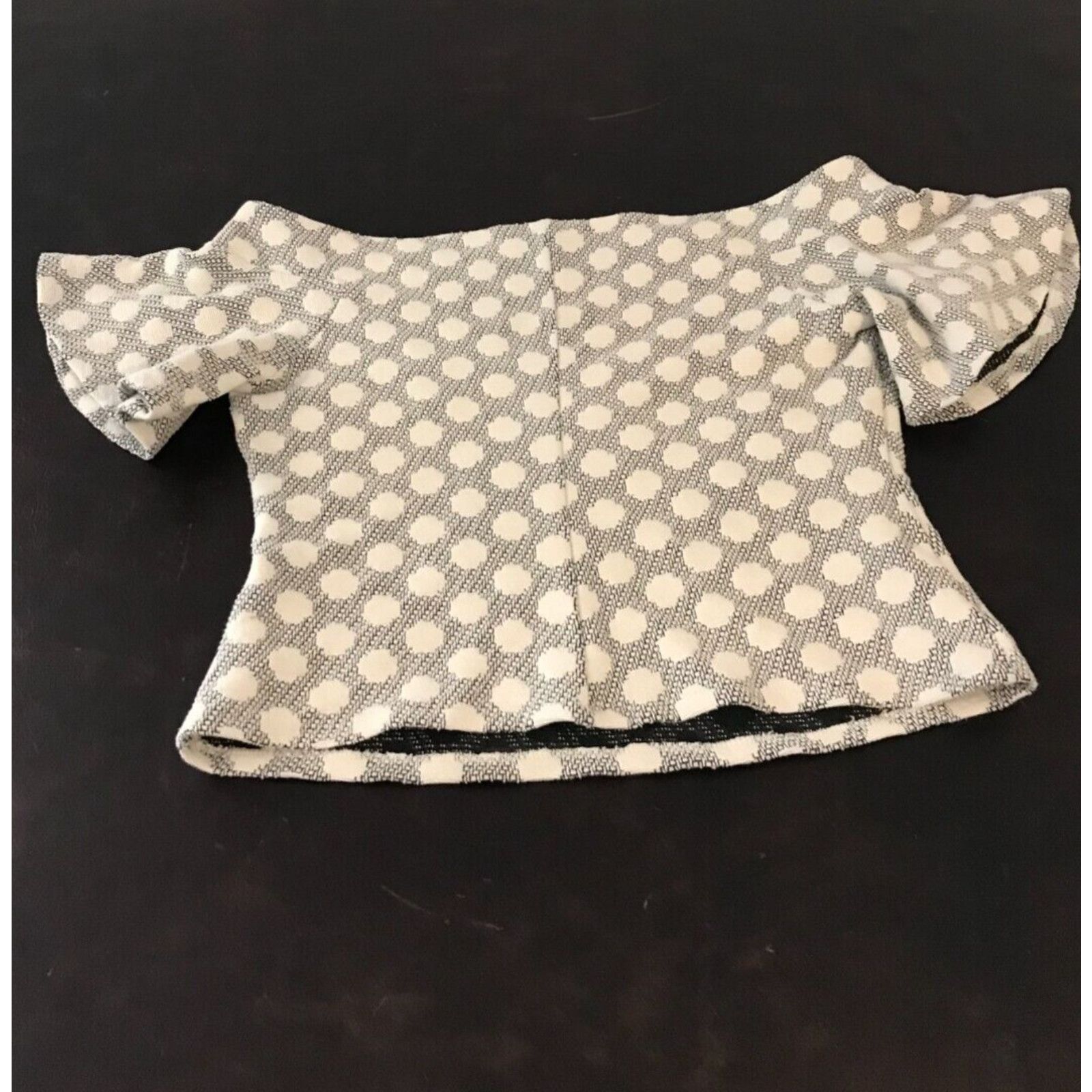 Anthropologie Anthropologie Eri + Ali Lyra Off-Shoulder Polka Dot Blouse Size M / US 6-8 / IT 42-44 - 2 Thumbnail