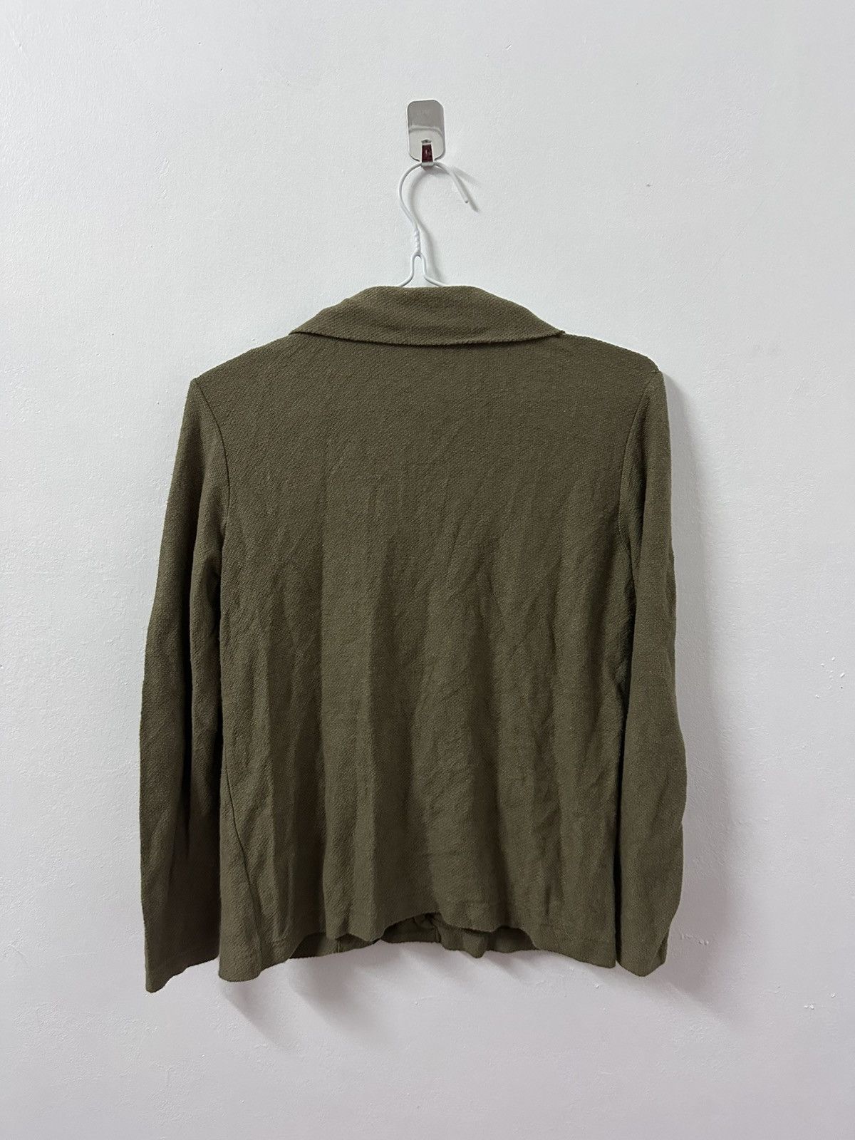 Yohji Yamamoto Y's Yohji Yamamoto Green Polo Cardigan Size M / US 6-8 / IT 42-44 - 4 Thumbnail
