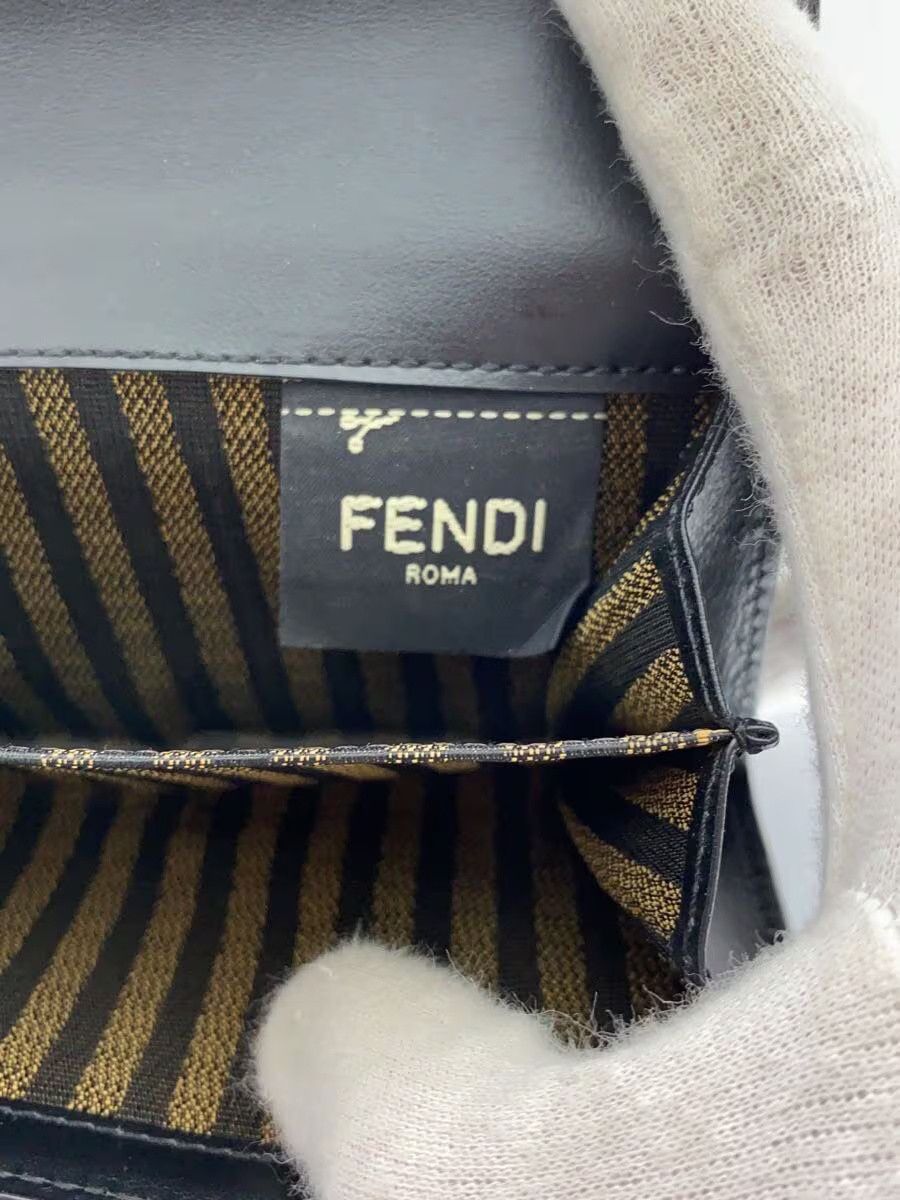 Fendi Fendi Leather Tri-Fold Wallet Black Size ONE SIZE - 3 Thumbnail