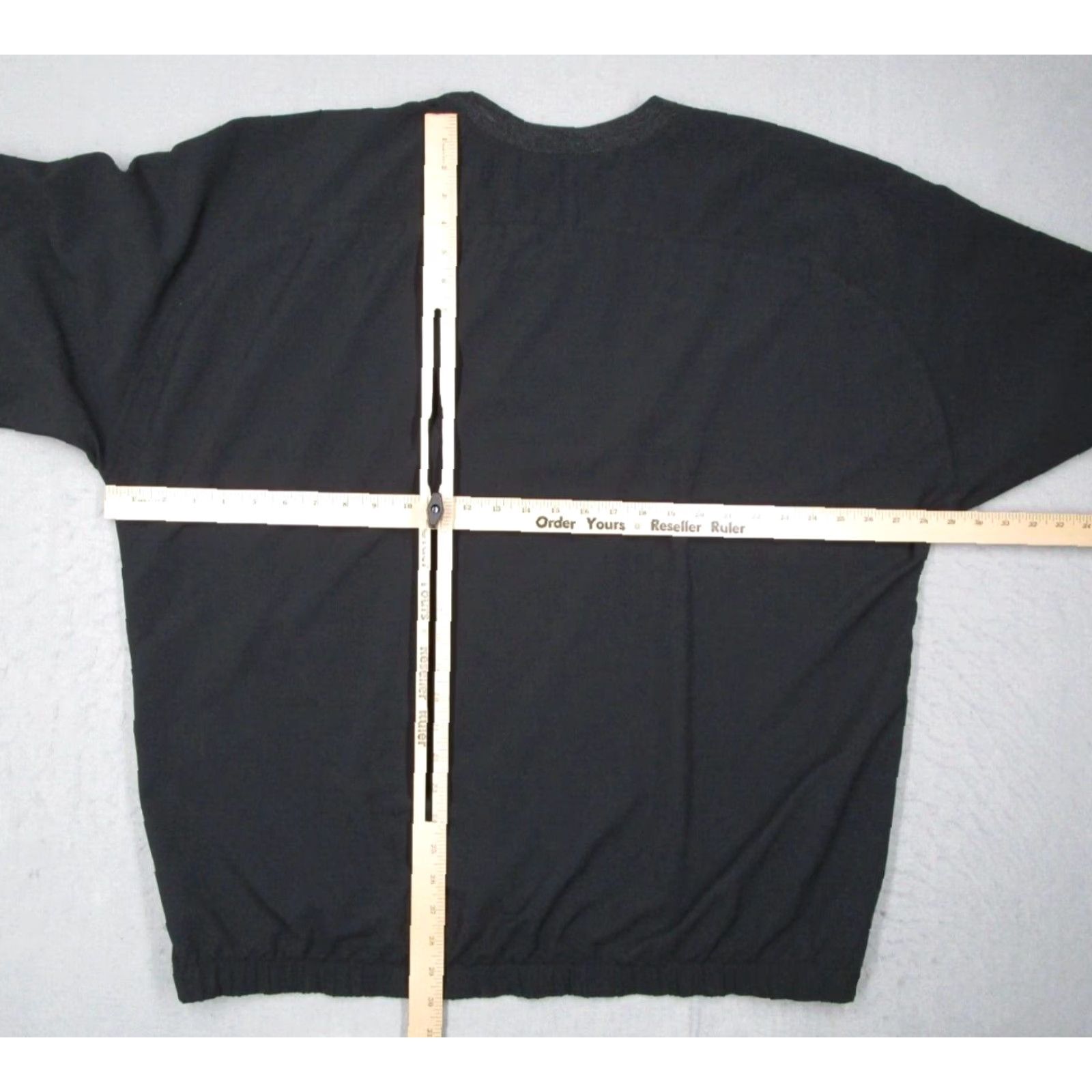 Vintage Sunderland of Scotland Mens Jacket Windbreaker 2XL Black Short Sleeve Pullover Embroidered Logo Golf Pockets USA Size US XXL / EU 58 / 5 - 6 Thumbnail