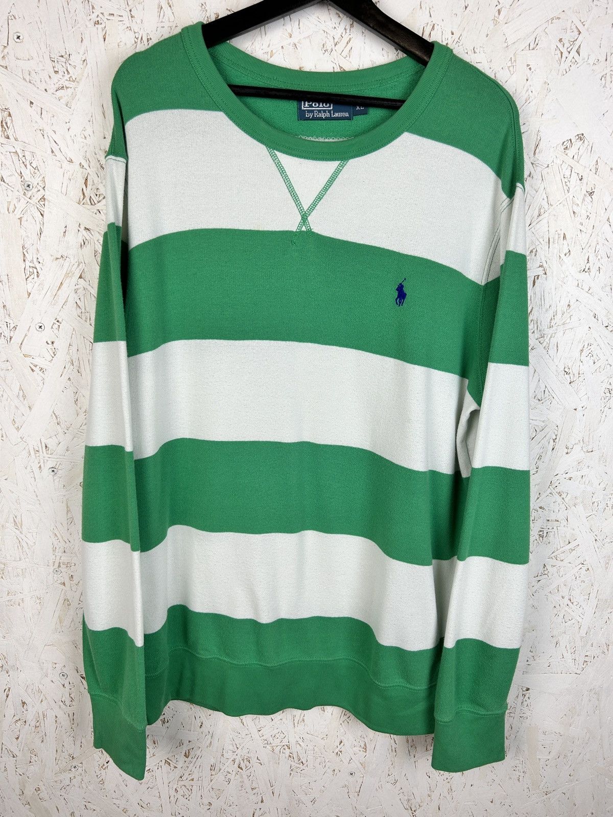 Polo Ralph Lauren Polo By Ralph Lauren Striped Crewneck Sweatshirt XL Size US XL / EU 56 / 4 - 1 Thumbnail