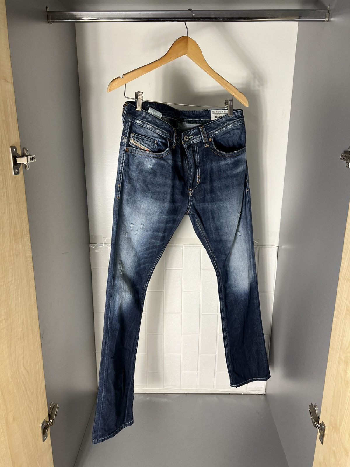 Diesel VINTAGE DIESEL INDUSTRY DENIM DIVISION JEANS CASUAL Y2K 90s Size US 30 / EU 46 - 3 Thumbnail