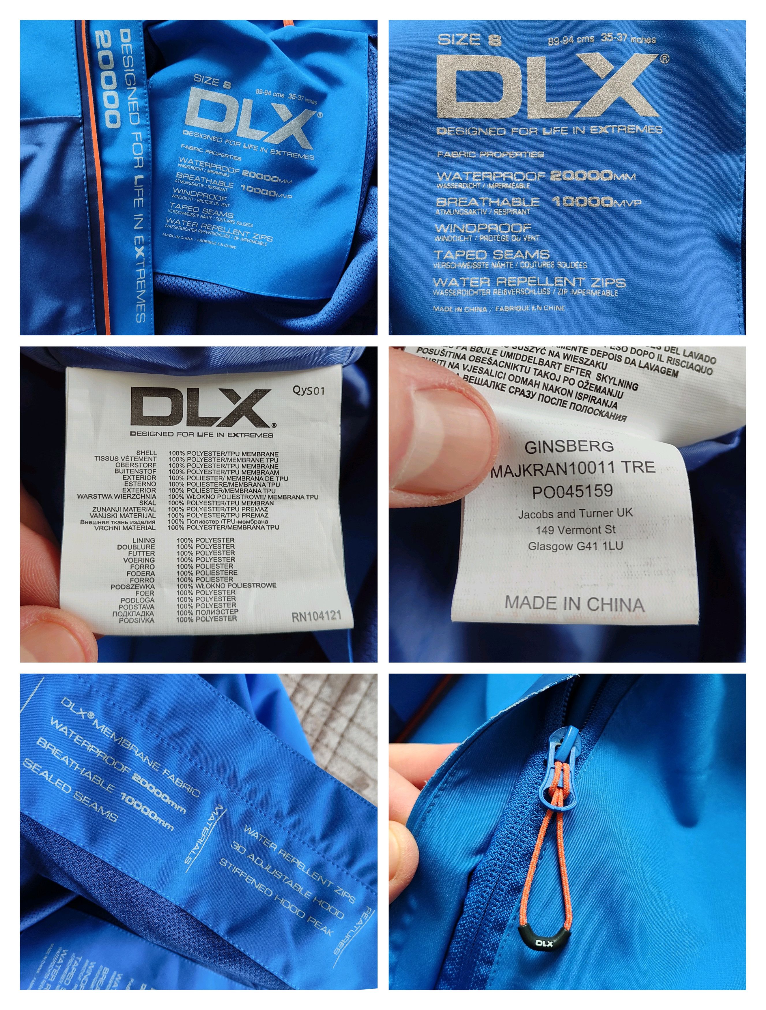 Goretex Windbreaker Jacket DLX Extremes membrane outdoor jacket S-M Size US S / EU 44-46 / 1 - 9 Thumbnail