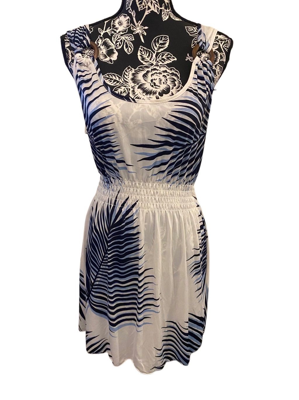 Other Vld Floral Dress Tropical Sundress Palm Leaves Dress Beach Size S / US 4 / IT 40 - 1 Thumbnail