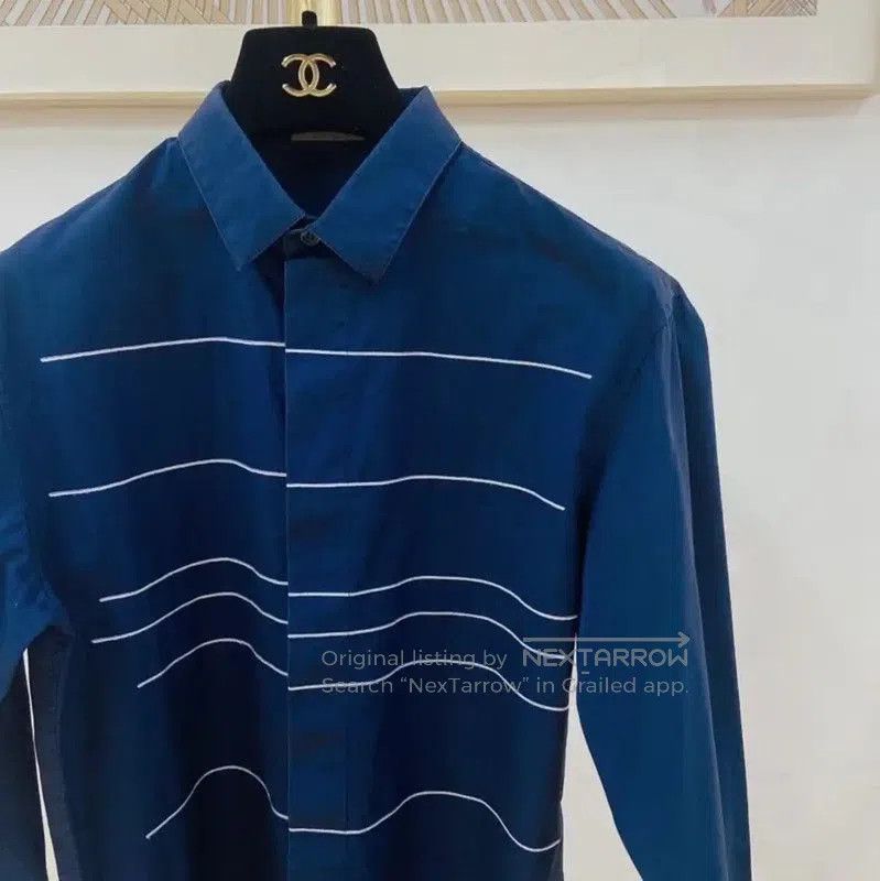 Dior Dior Blue Long Sleeve Cotton Shirt for Women . Size S / US 4 / IT 40 - 3 Thumbnail
