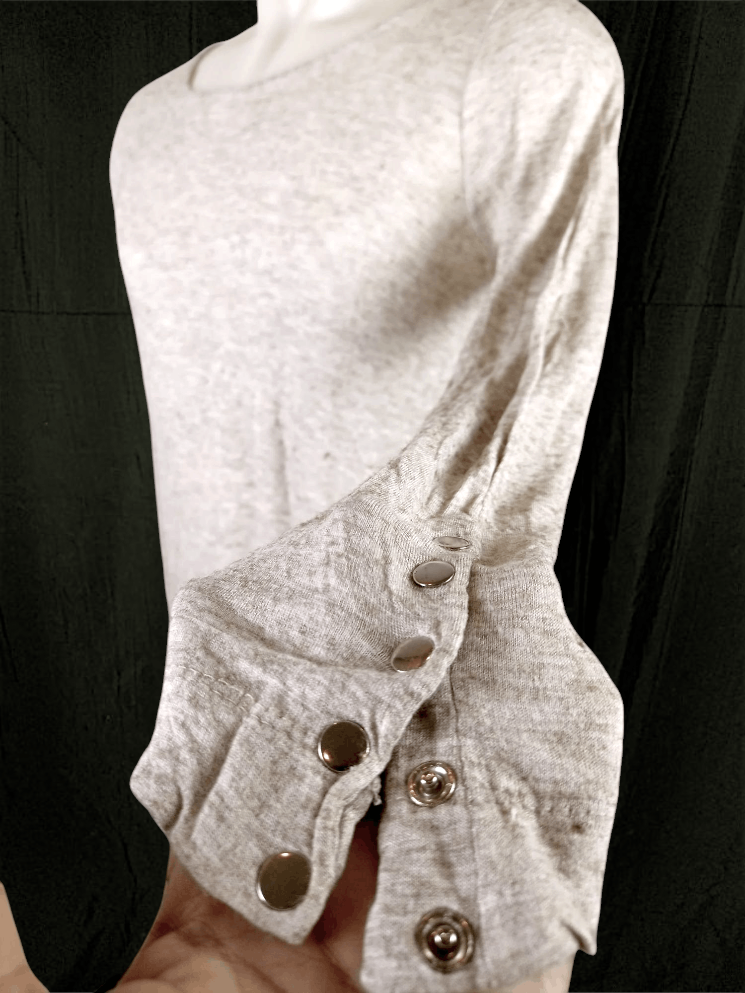 Japanese Brand "F" Asymmetrical Snap Button Longsleeve Size US M / EU 48-50 / 2 - 3 Thumbnail