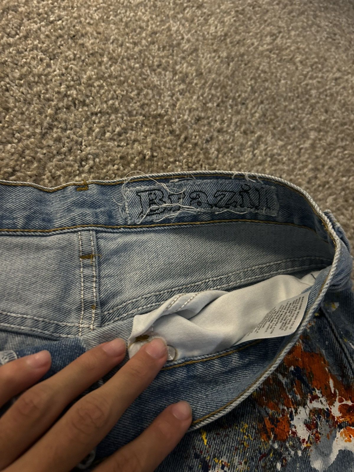 Other FromBrazil Light Wash Painter Flare Denim Size US 30 / EU 46 - 4 Thumbnail