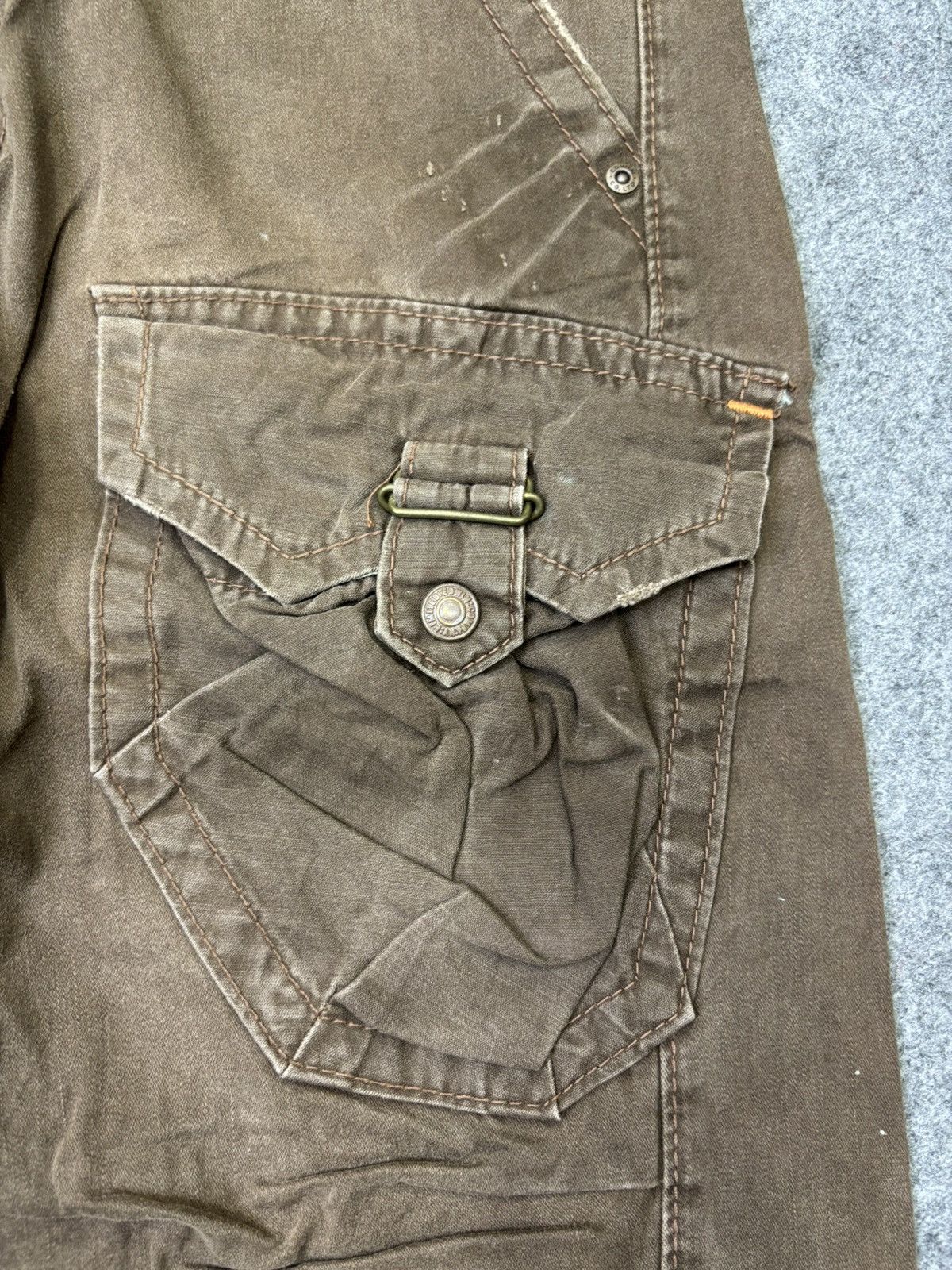 Edwin 💥FLARE💥EDWIN Multipockets Street Cropped Cargo Pant F784 Size US 34 / EU 50 - 6 Thumbnail