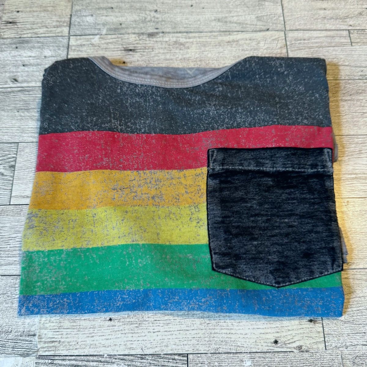 Vintage Vintage, Sheer, Rainbow Striped, Sleeveless Muscle Tank Size US S / EU 44-46 / 1 - 13 Thumbnail