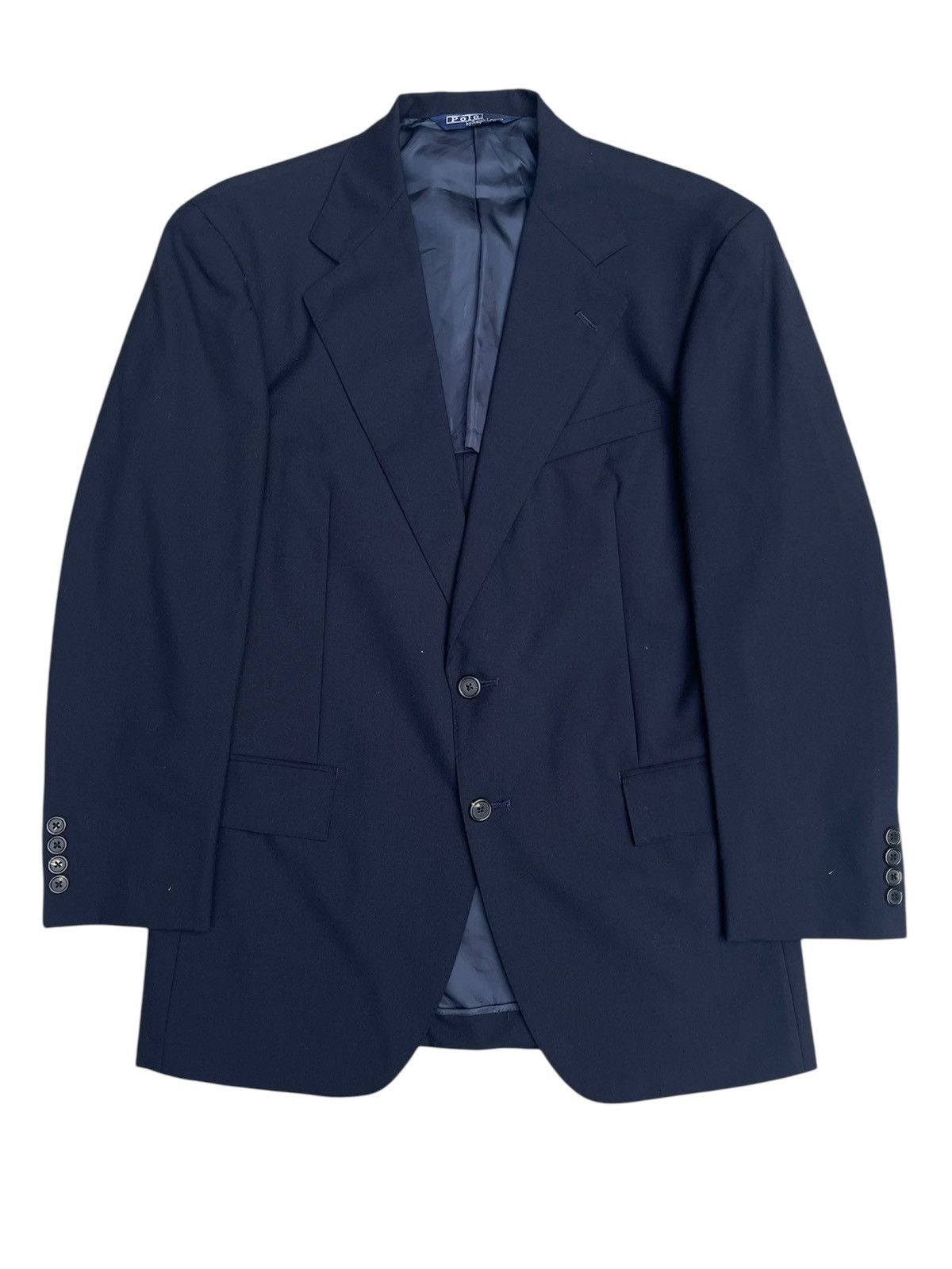 Polo Ralph Lauren Vintage Polo RL Navy Blazer Jacket Size US M / EU 48-50 / 2 - 1 Thumbnail