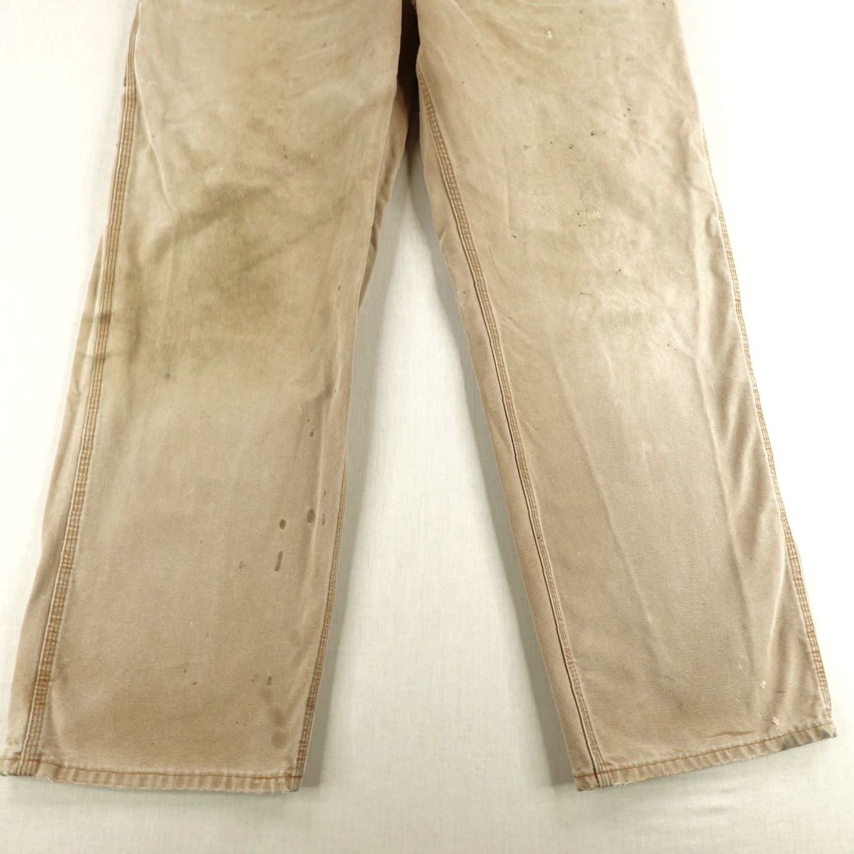 Carhartt Carhartt Pants Men's 42x34 Brown Cotton Workwear Dungaree Fit Carpenter Distressed Canvas Size US 42 / EU 58 - 3 Thumbnail