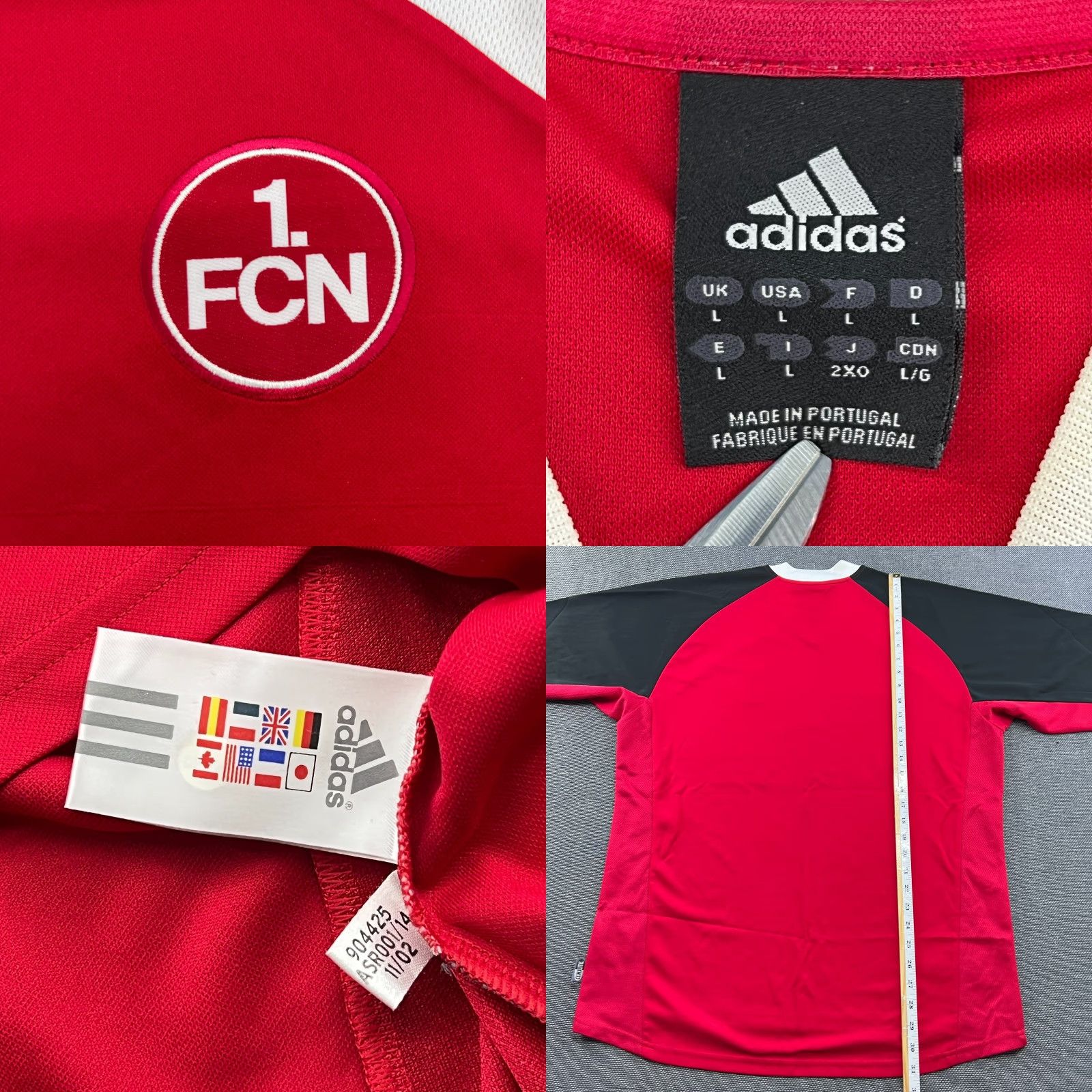 Adidas adidas Nurnberg 2002 2003 Home Mens Football Jersey Large Shirt Soccer Shirt Sports Jersey Mens Size US L / EU 52-54 / 3 - 8 Thumbnail