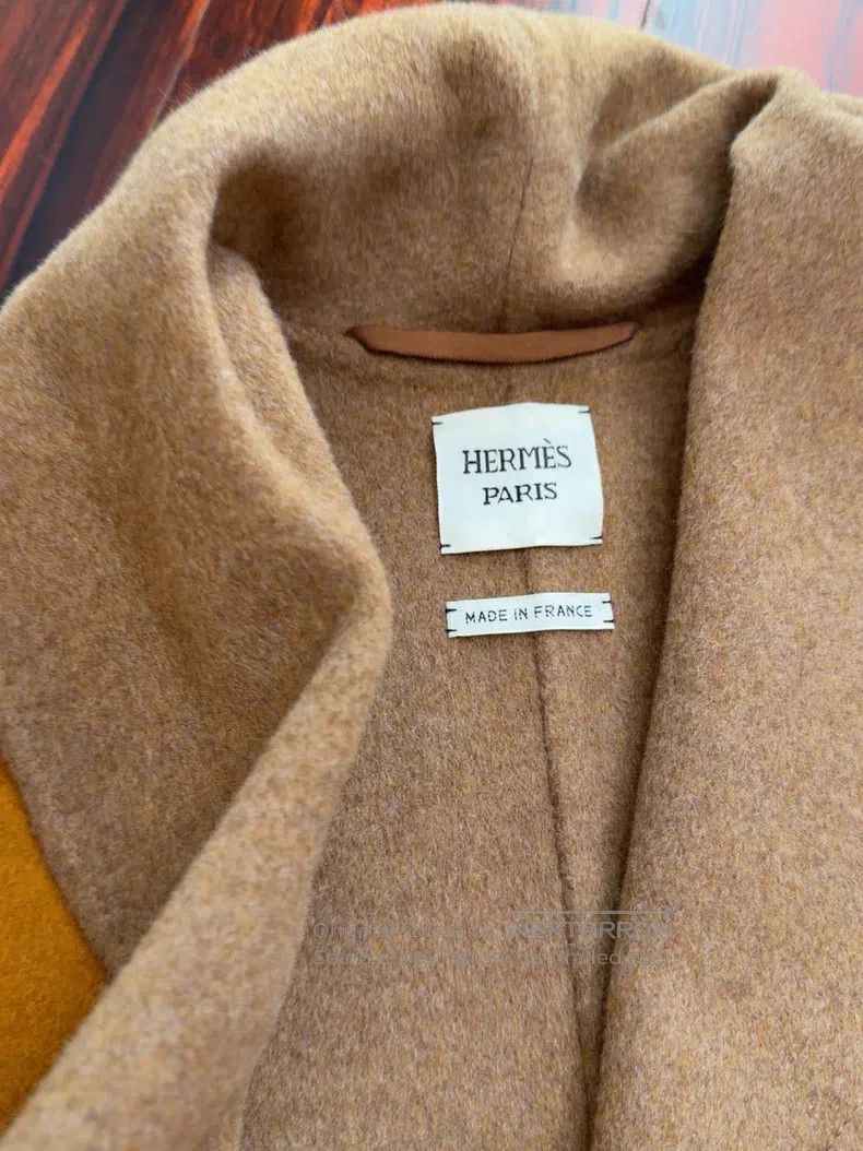 Hermes Hermes Cashmere coat Size XXS / US 00 / IT 34 - 3 Thumbnail